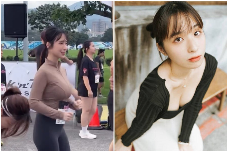 YouTuber「蘋蘋澎澎」阿蘋日前分享自己參加路跑比賽的影片，卻被大票網友罵翻。（翻攝自IG、Threads@阿蘋）