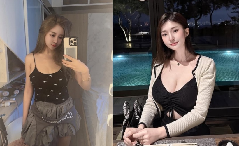 謝薇安（右）昨抵醫院向謝侑芯（左）致意，否認外界指稱的「領屍卡關」說法。（翻攝自instagram＠irisirisss900／instagram＠missingvivian）