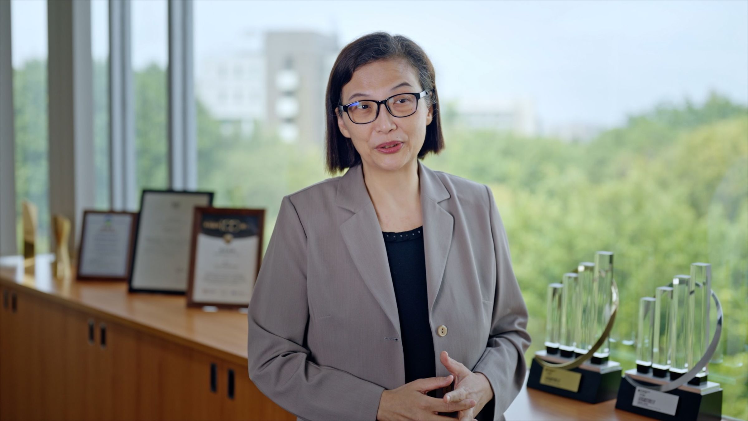 環球晶圓董事長徐秀蘭說,櫃買中心提供支持的力量與絕佳的平台,更是提供寶貴意見的軍師。