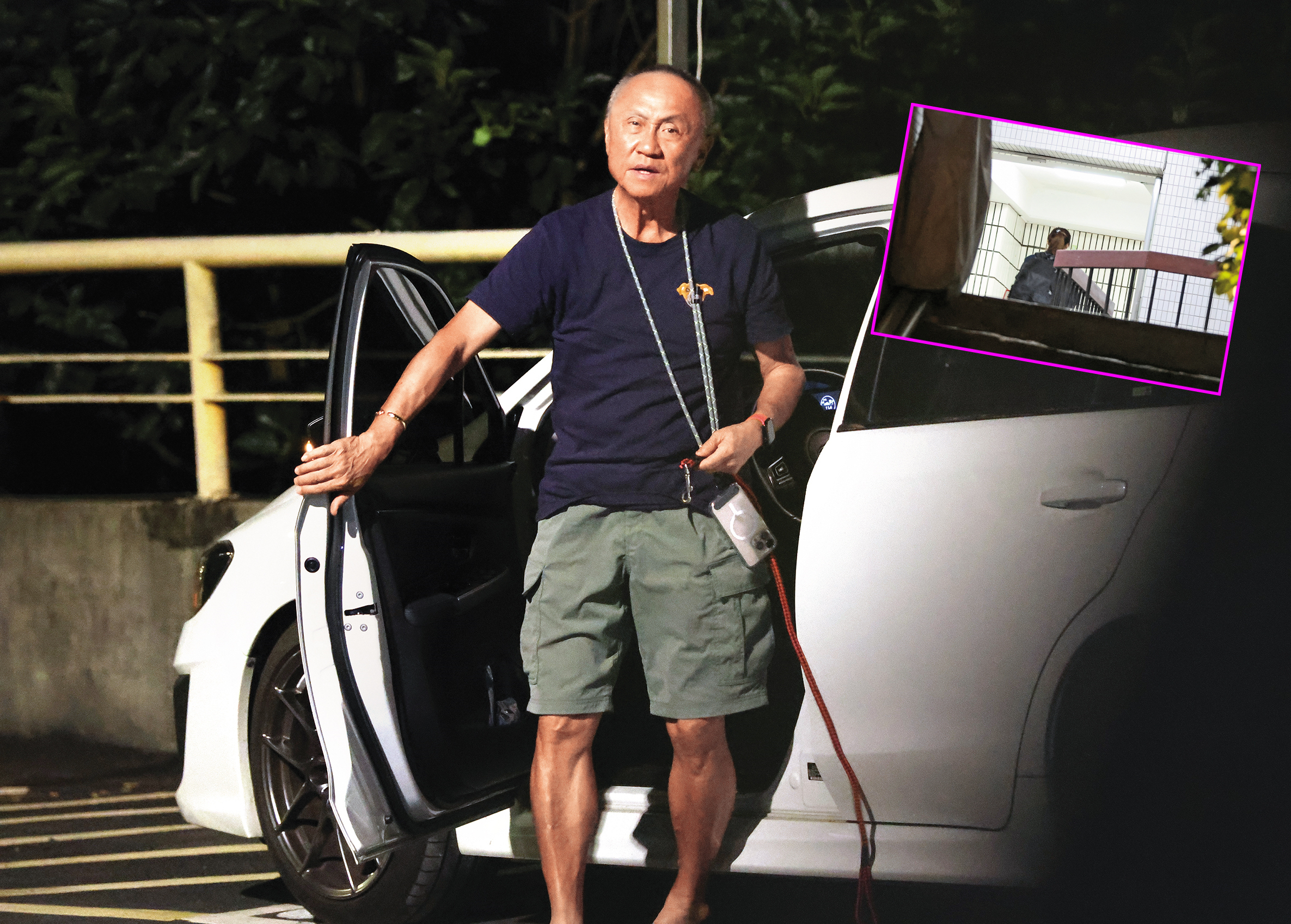 6/15 21：20 身為緯創集團高層，黃柏漙開車回家的模樣看似極為接地氣，沒有什麼派頭可言，不若其他檯面上的科技業大老。