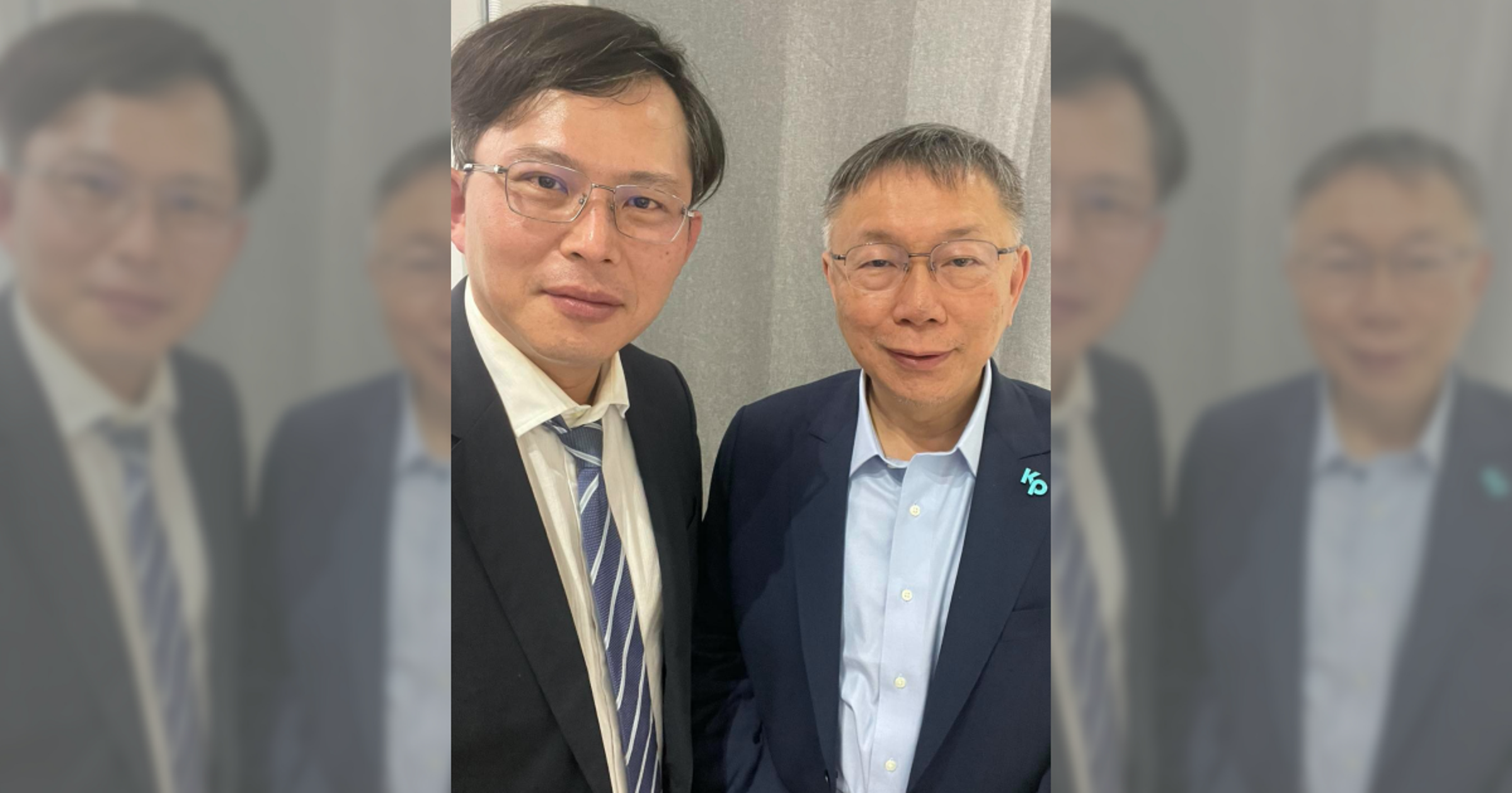黃國昌（左）退出時代力量並加入民眾黨，表態支持柯文哲（右）組成聯合政府。（翻攝自柯文哲臉書）