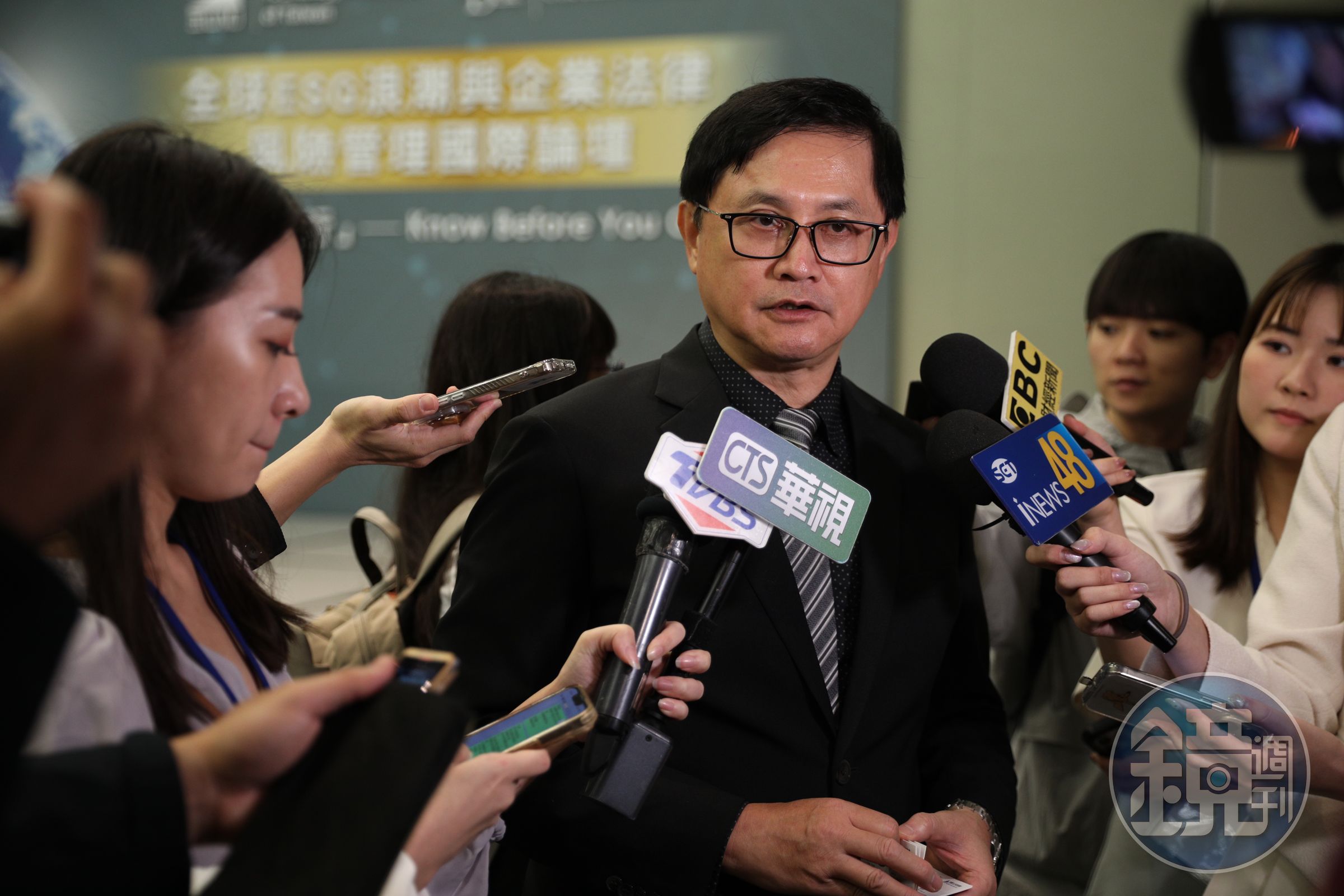 和碩董事長童子賢今(24日)出席公開活動被問到對準經濟部長郭智輝的看法。