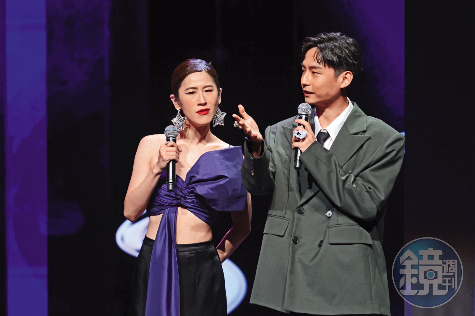 百白（左）、林鶴軒（右）先後獲得台北電影獎配角獎項，又是同校出身，但傳出一起主持北影頒獎典禮之後已鬧翻。（圖／台北電影節提供提供）