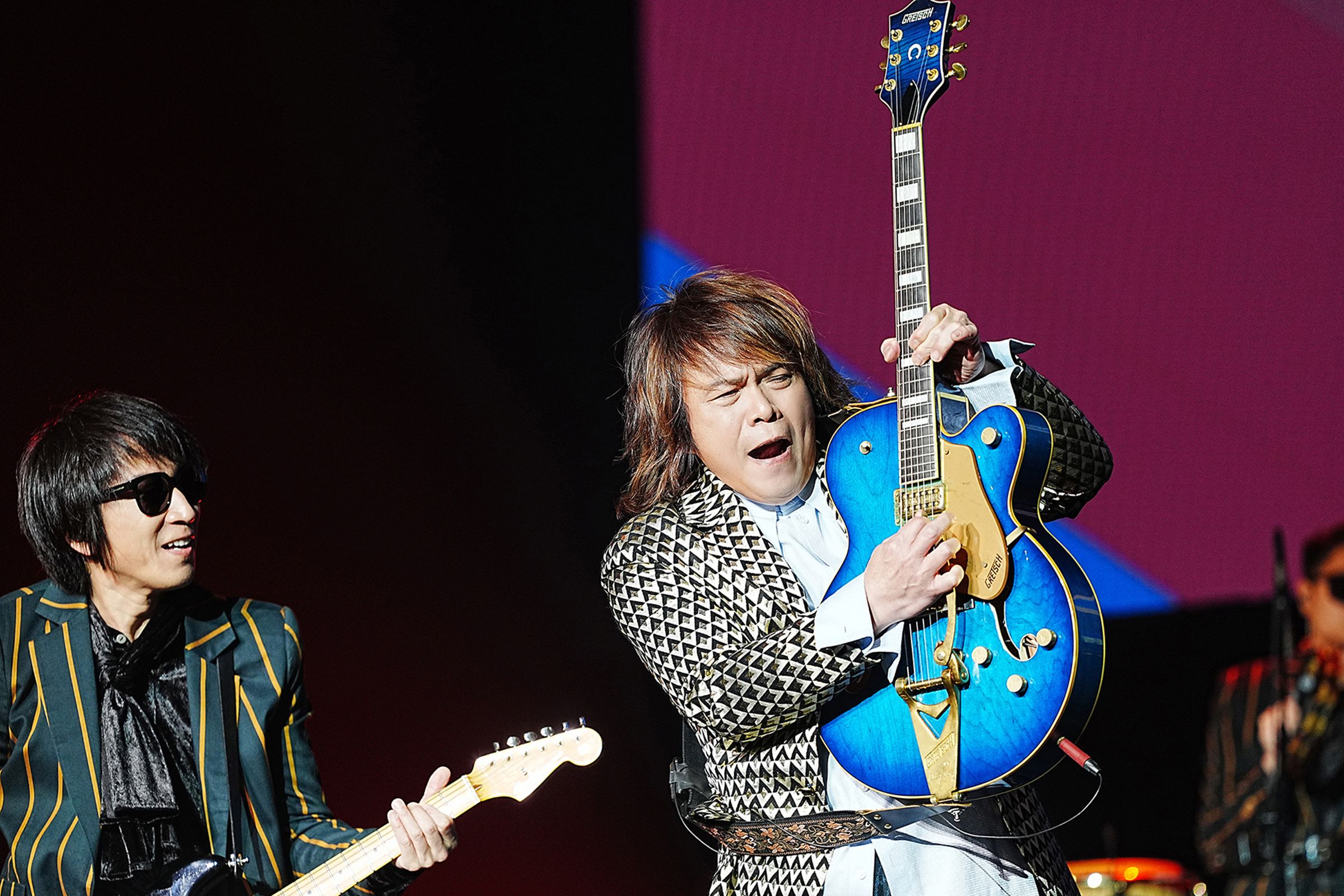 伍佰 & China Blue《ROCK STAR》2024北美巡迴演唱會,首場在美國拉斯維加斯Resorts World熱力引爆。(寬魚國際、月光音樂提供)