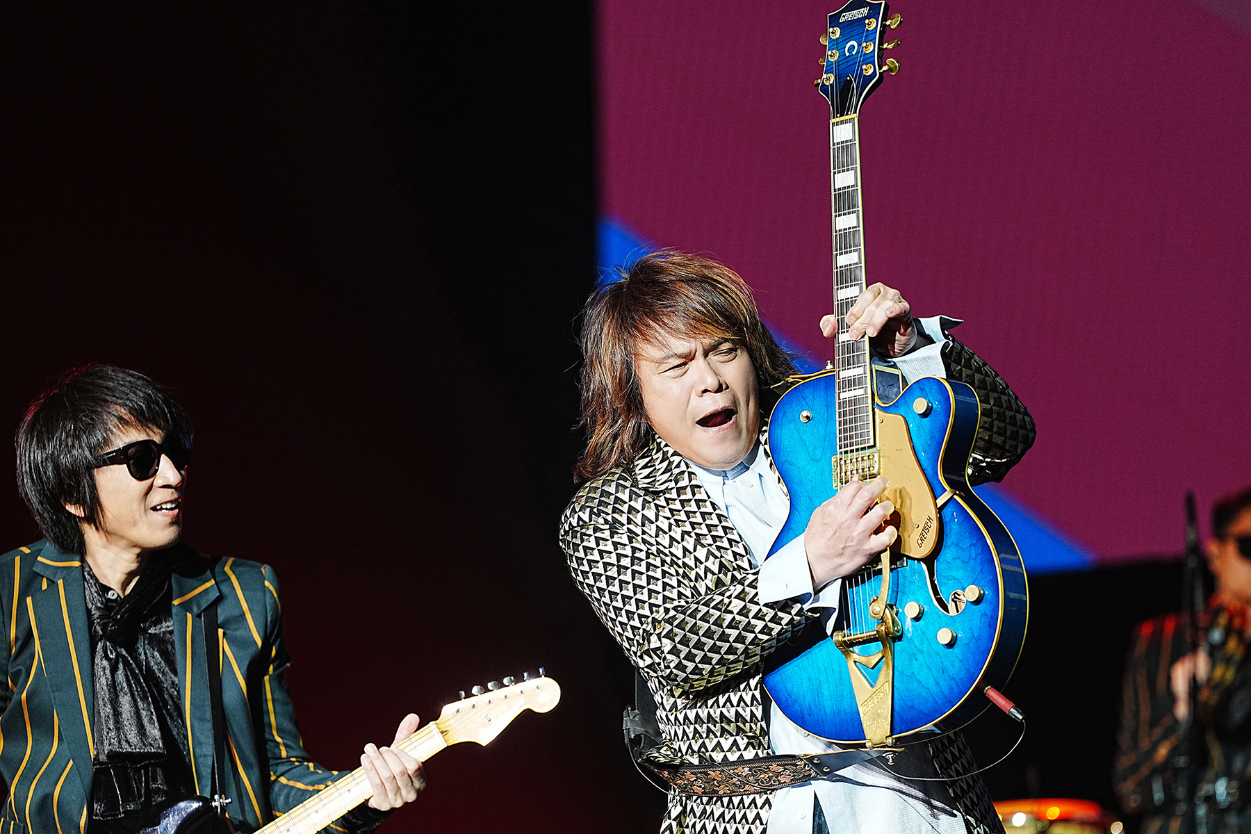 伍佰 & China Blue《ROCK STAR》2024北美巡迴演唱會,首場在美國拉斯維加斯Resorts World熱力引爆。(寬魚國際、月光音樂提供)