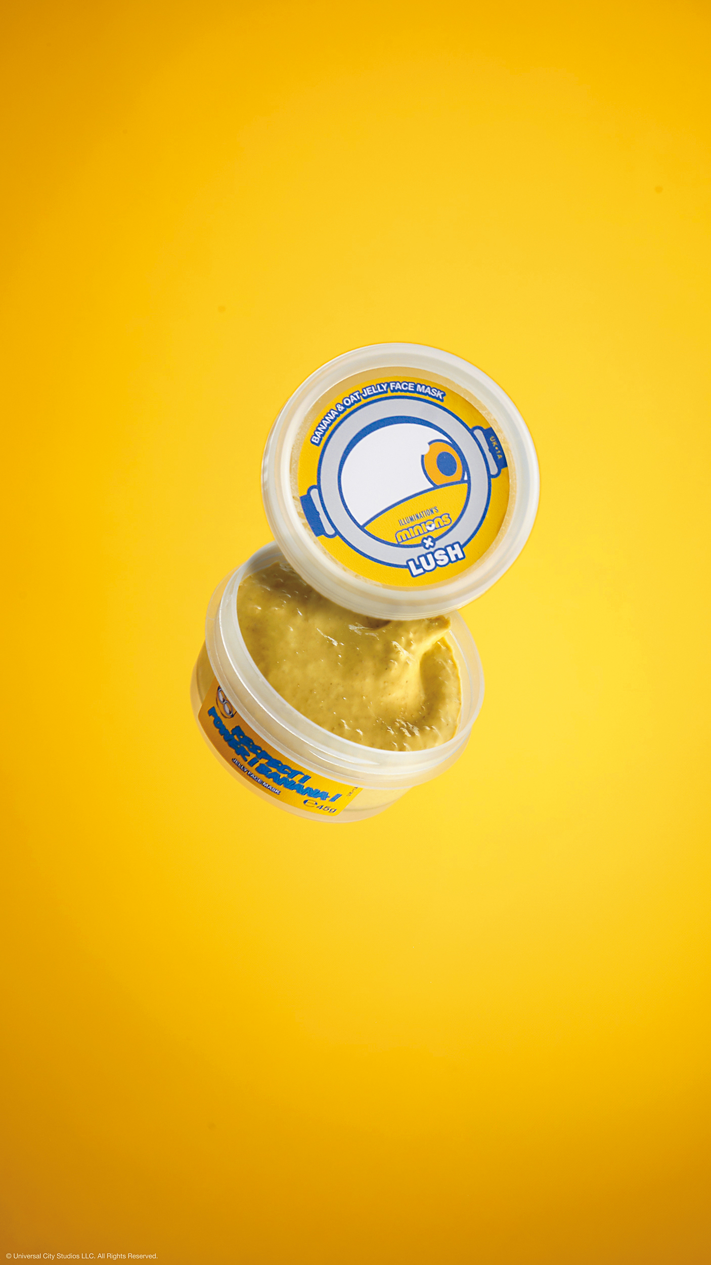 Minions x LUSH蕉蕉活力果凍面膜 NT$550（嵐舒提供）