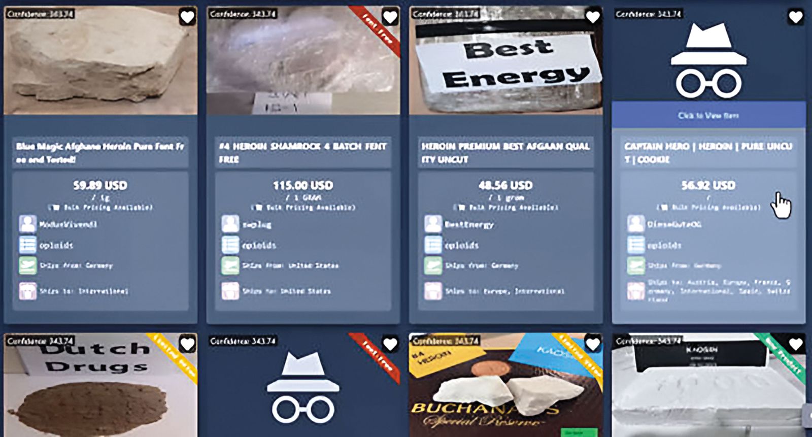 林睿庠於6年前成立暗網毒品平台Incognito Market，化名「法老王」將網站打造成毒品電商平台，以圖文並茂手法販毒。（翻攝美國司法部起訴書）