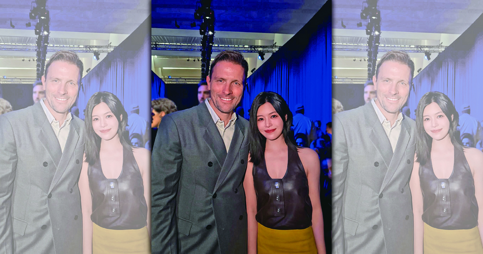 陳妍希（大圖右）出席米蘭時裝週，曬出12年前後對照，怎麼覺得12年前反而更臭老…（翻攝自陳妍希IG）