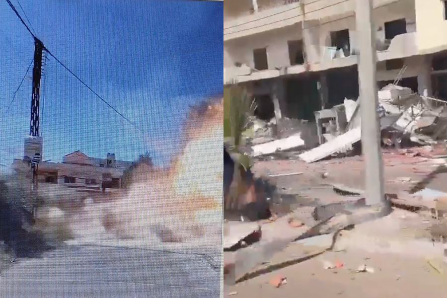 以色列今日對黎巴嫩進行大規模空襲，造成的死傷慘重。（翻攝自@sawtlebnan X）