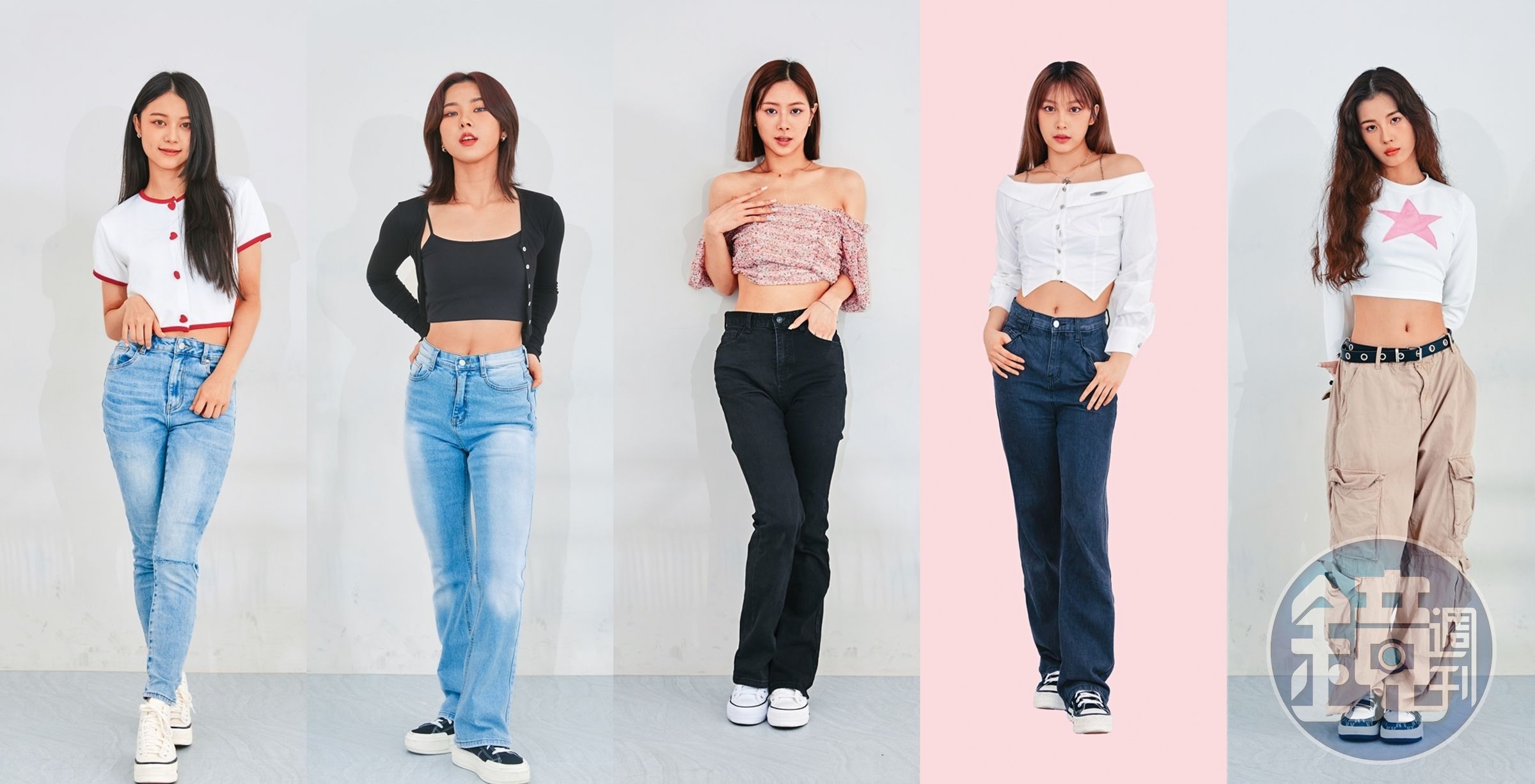 許媛媛(左起)、Ayeon、XXIN、Bido和毓接受本刊專訪暢聊初上舞台的心路歷程。