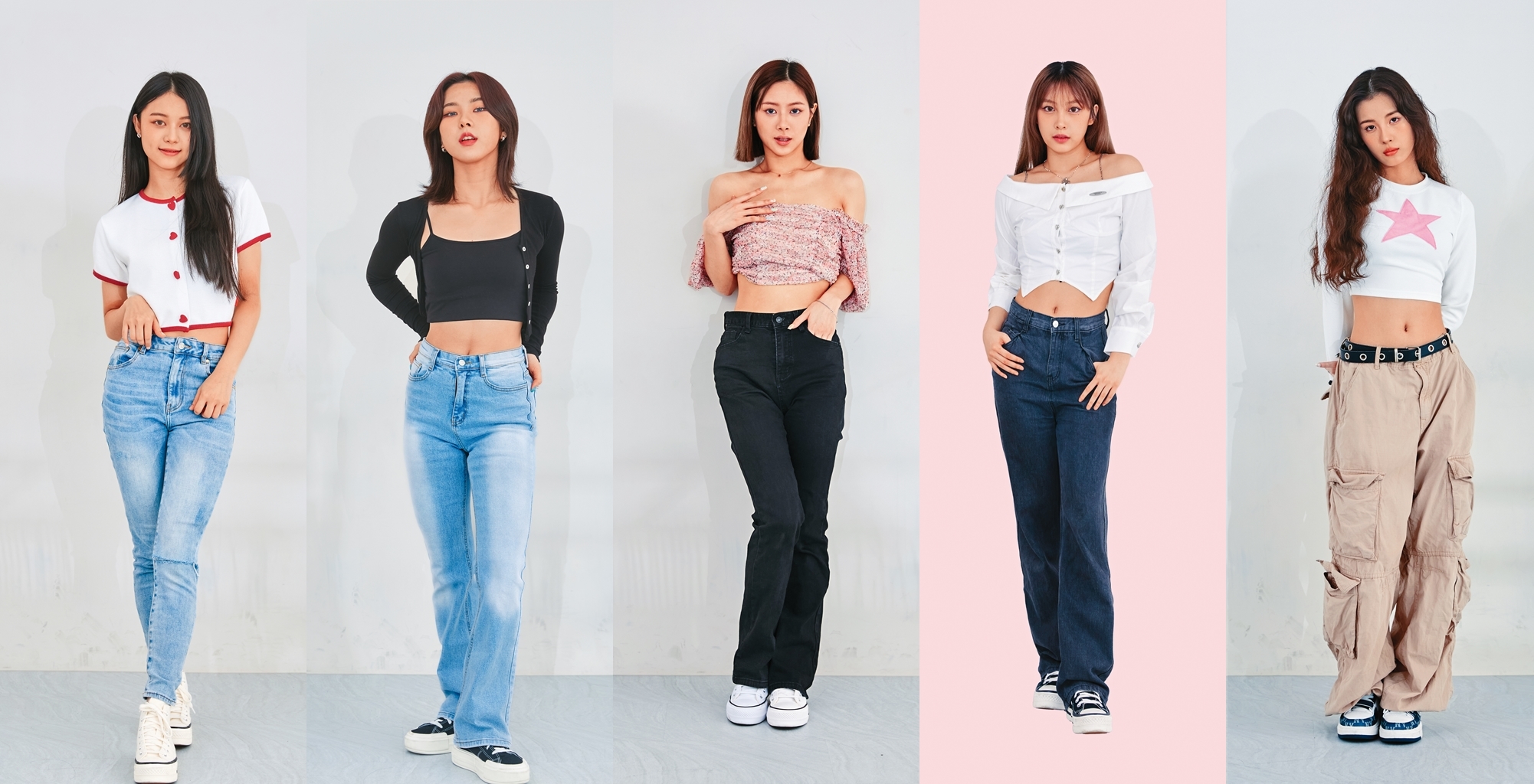 許媛媛（左起）、Ayeon、XXIN、Bido和毓接受本刊專訪暢聊初上舞台的心路歷程。