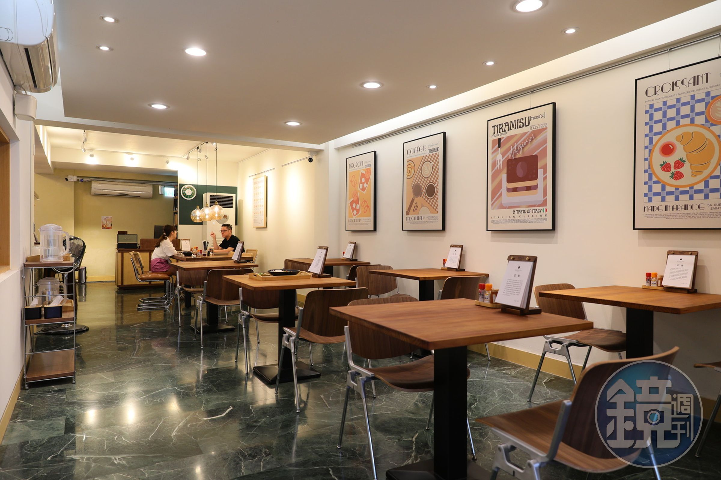 帶點文青風格的店面，用餐環境溫馨舒適。