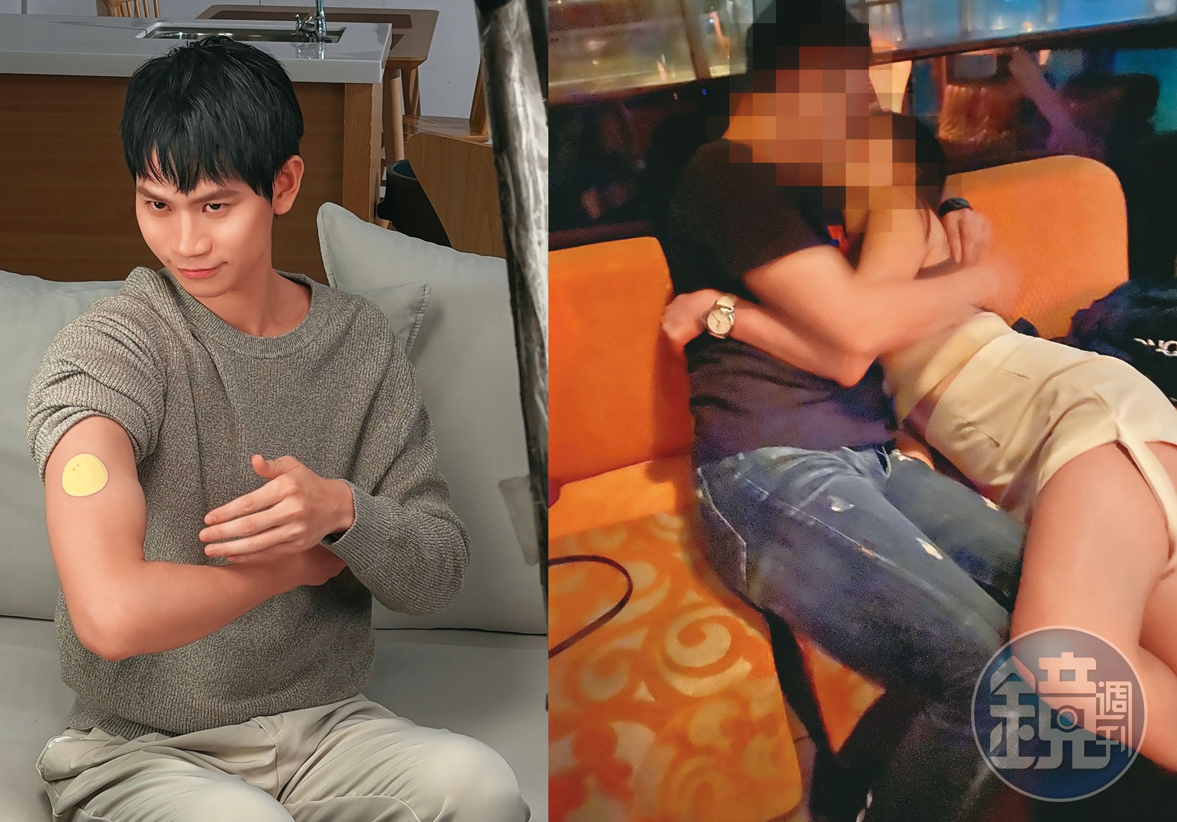 因為和百萬YouTuber「Andy老師」傳出戀情，李郁涵被友人形容終於上位成功，不過李郁涵和媒體高層在夜店擁吻照曝光。（翻攝自Andy老師IG、讀者提供）