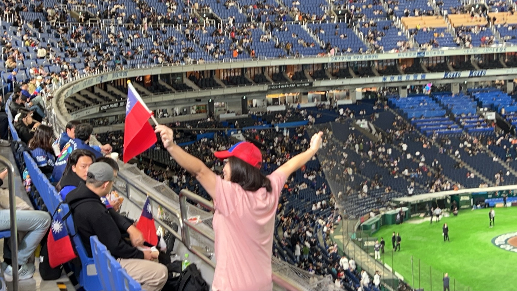 台灣隊今天將迎戰捷克。圖為現場畫面。