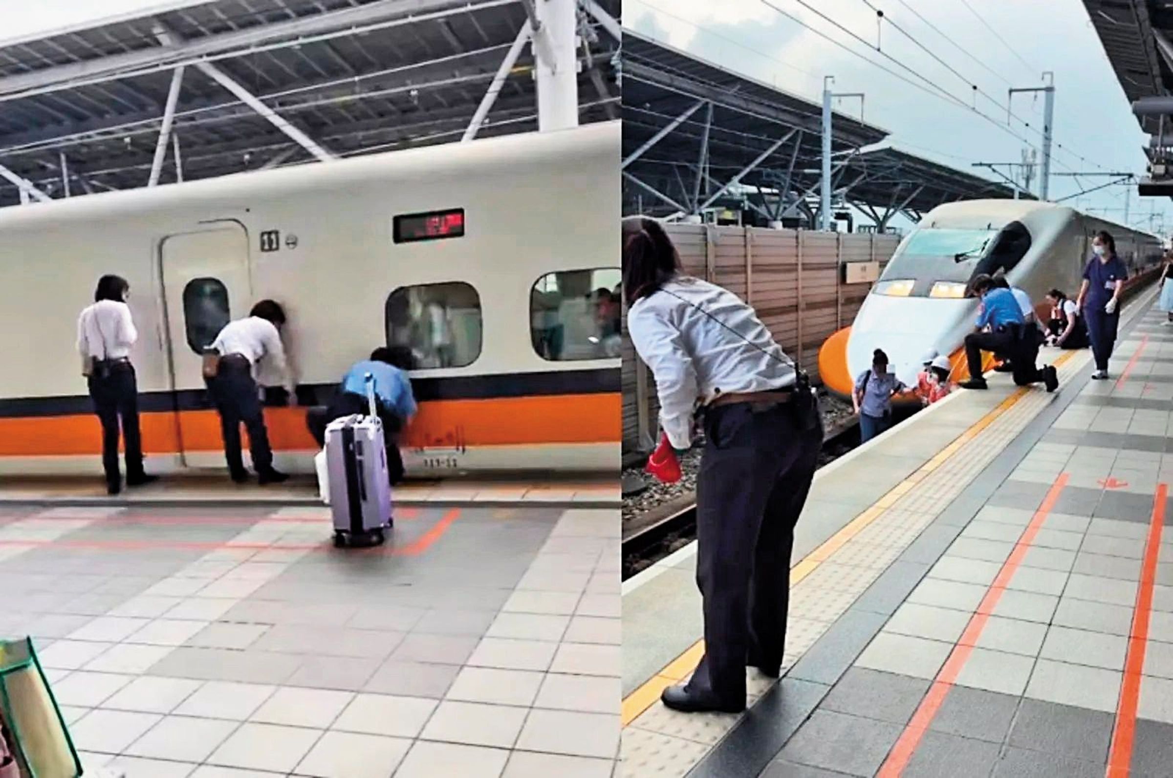 井雲蓉9月21日搭高鐵北上，準備搭機前往日本，卻不慎跌落軌道。