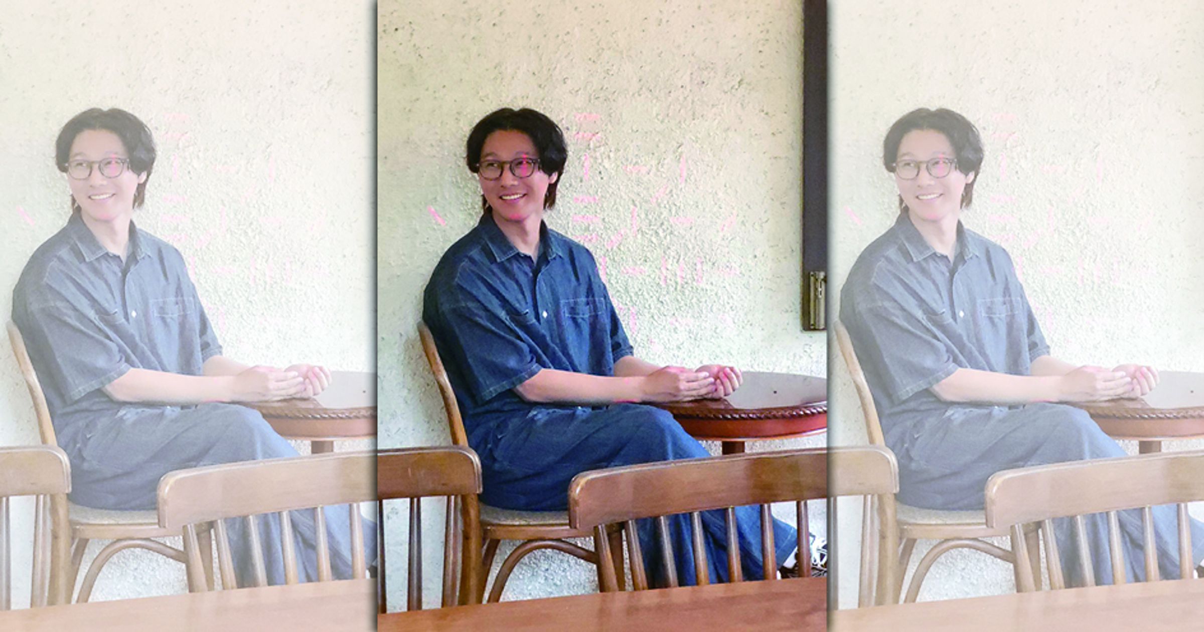 韓國新銳導演金太陽為自編自導的長片《迷望》來台會影迷。(東昊提供)