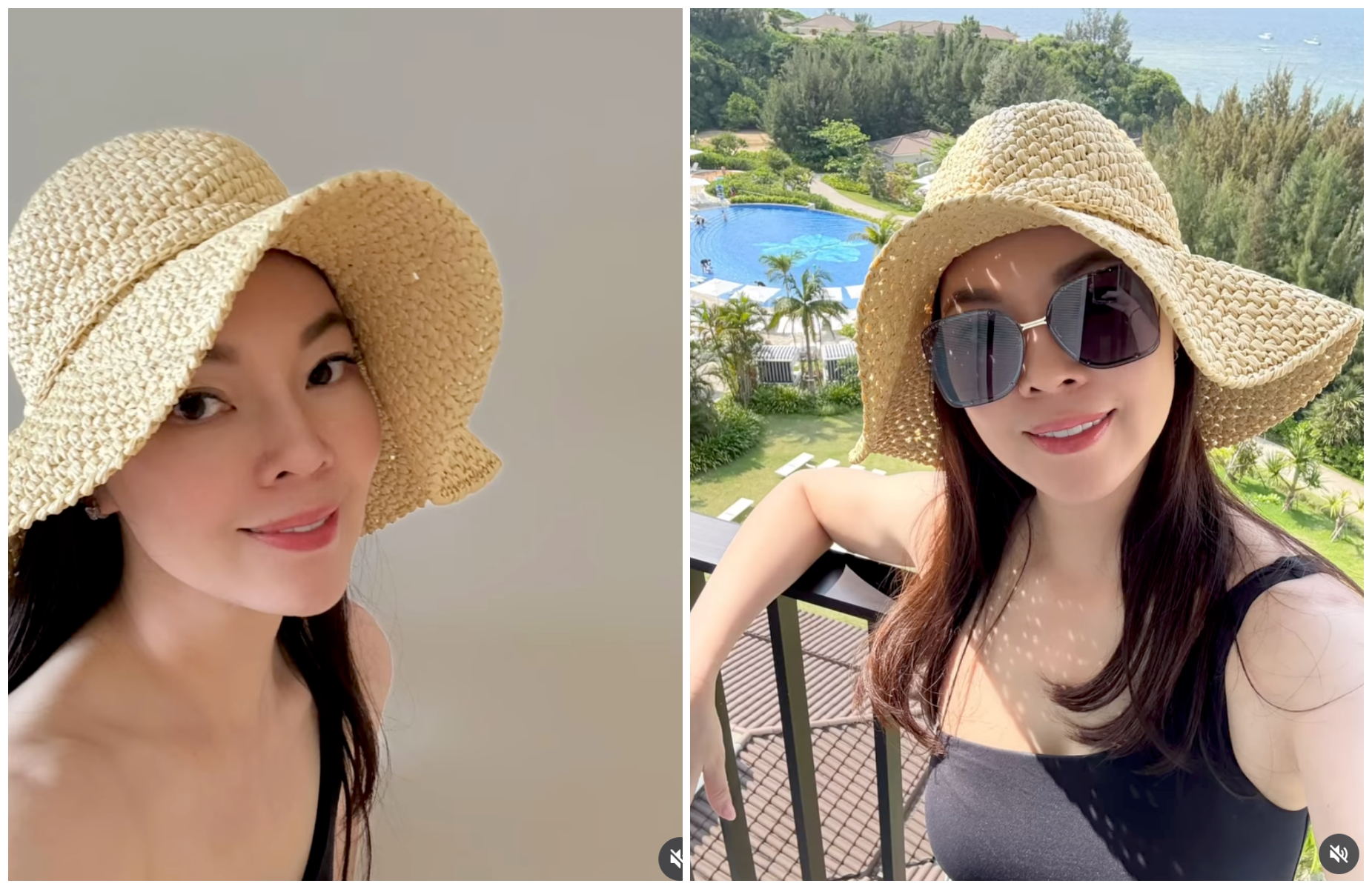 曾馨瑩出國度假，享受豔陽天。（翻攝曾馨瑩IG）