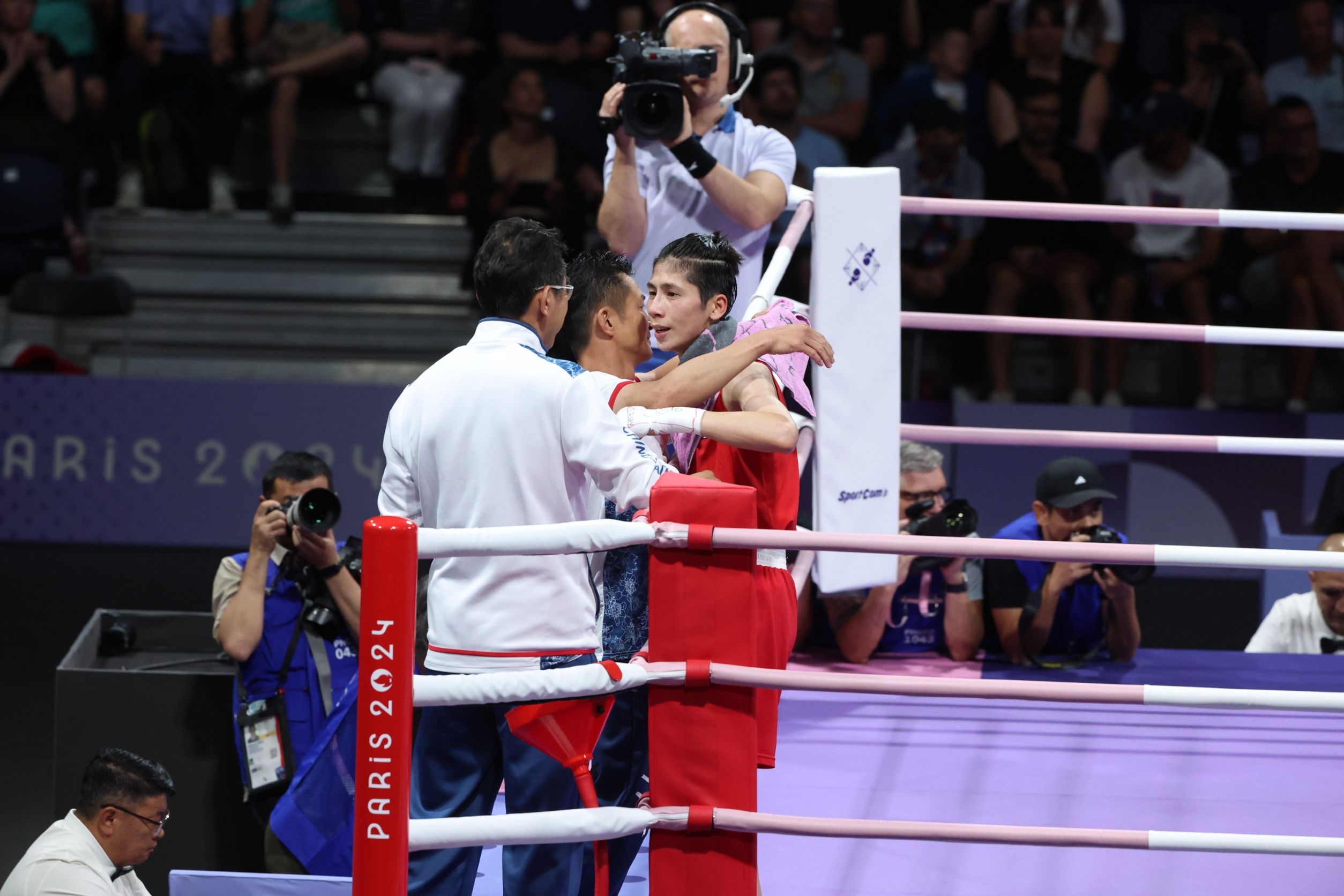 林郁婷日前在8強賽中打敗保加利亞對手，成功挺進4強戰確保銅牌。（中華奧會提供）