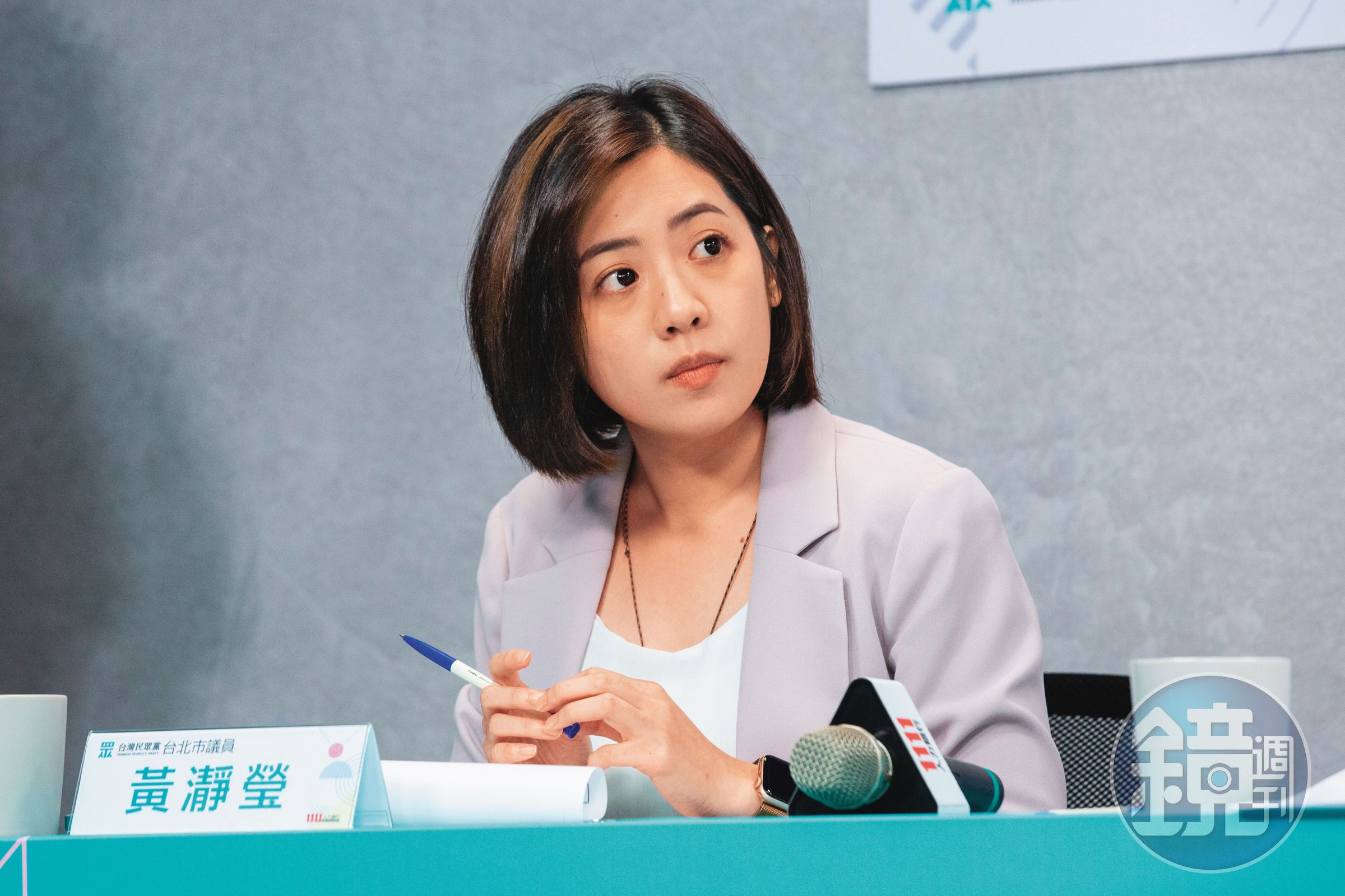 「學姐」黃瀞瑩（圖）受訪聲援柯文哲，意外洩露柯拒絕 　出庭及相關案情，成為法官裁准延押理由之一。