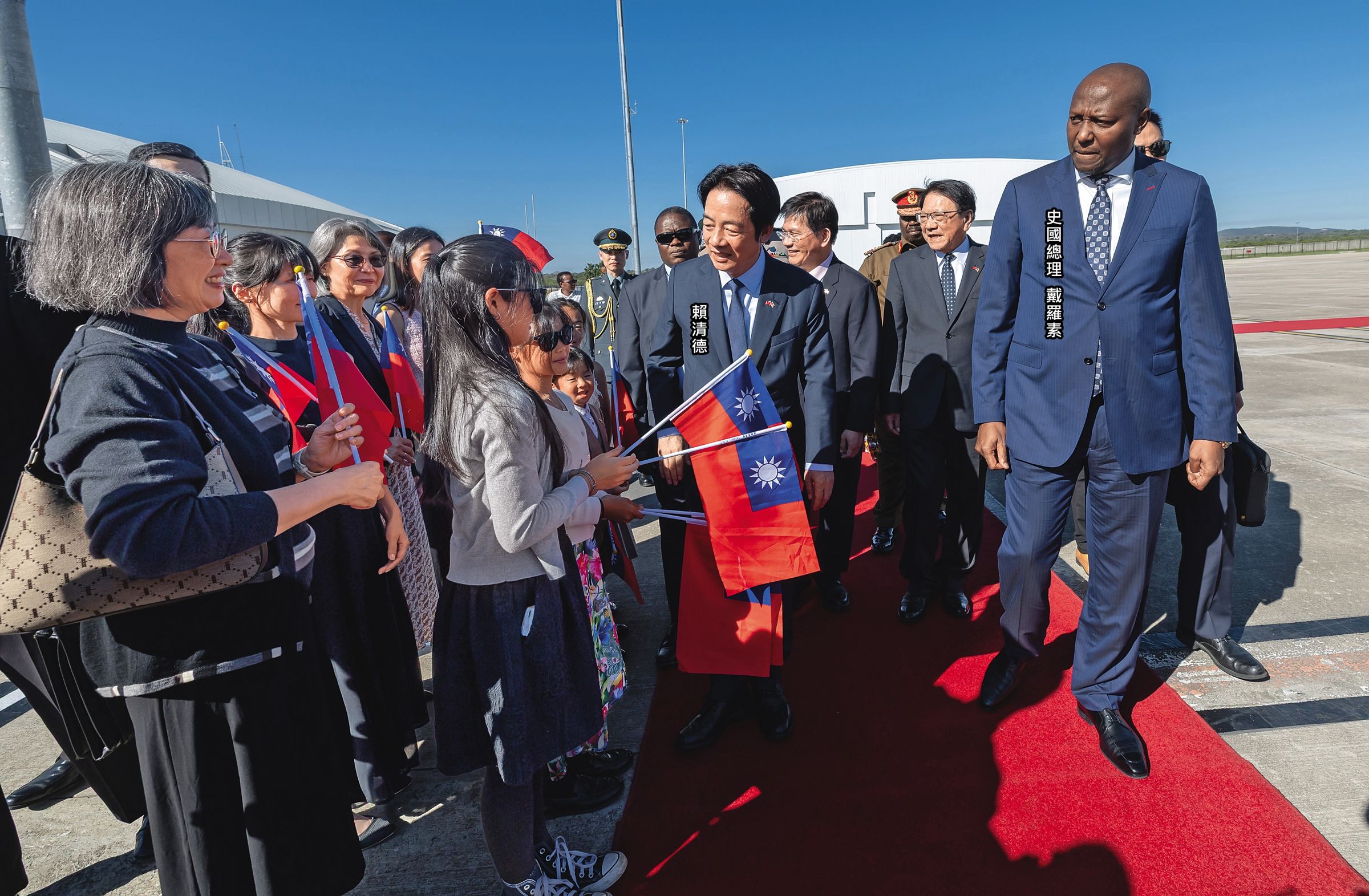 5月初，總統賴清德突破中國打壓，搭乘史瓦帝尼王室專機，成功出訪非洲唯一邦交國史瓦帝尼。（翻攝總統府flickr）