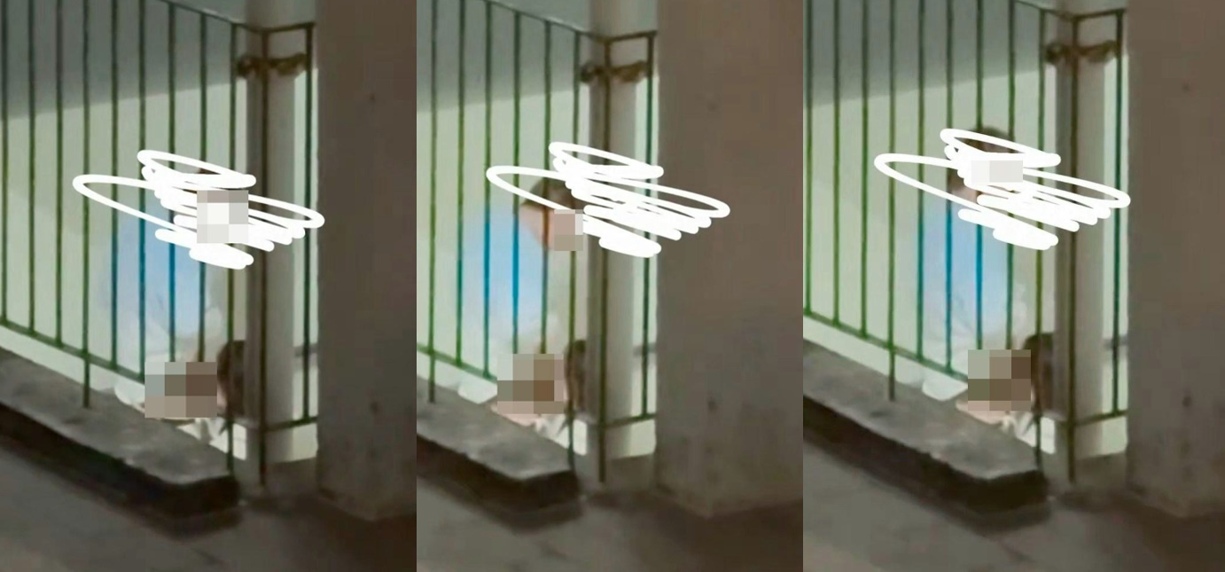 香港一對男女在樓梯間上演活春宮，讓鄰居相當無奈。（圖翻攝自《香港01》）