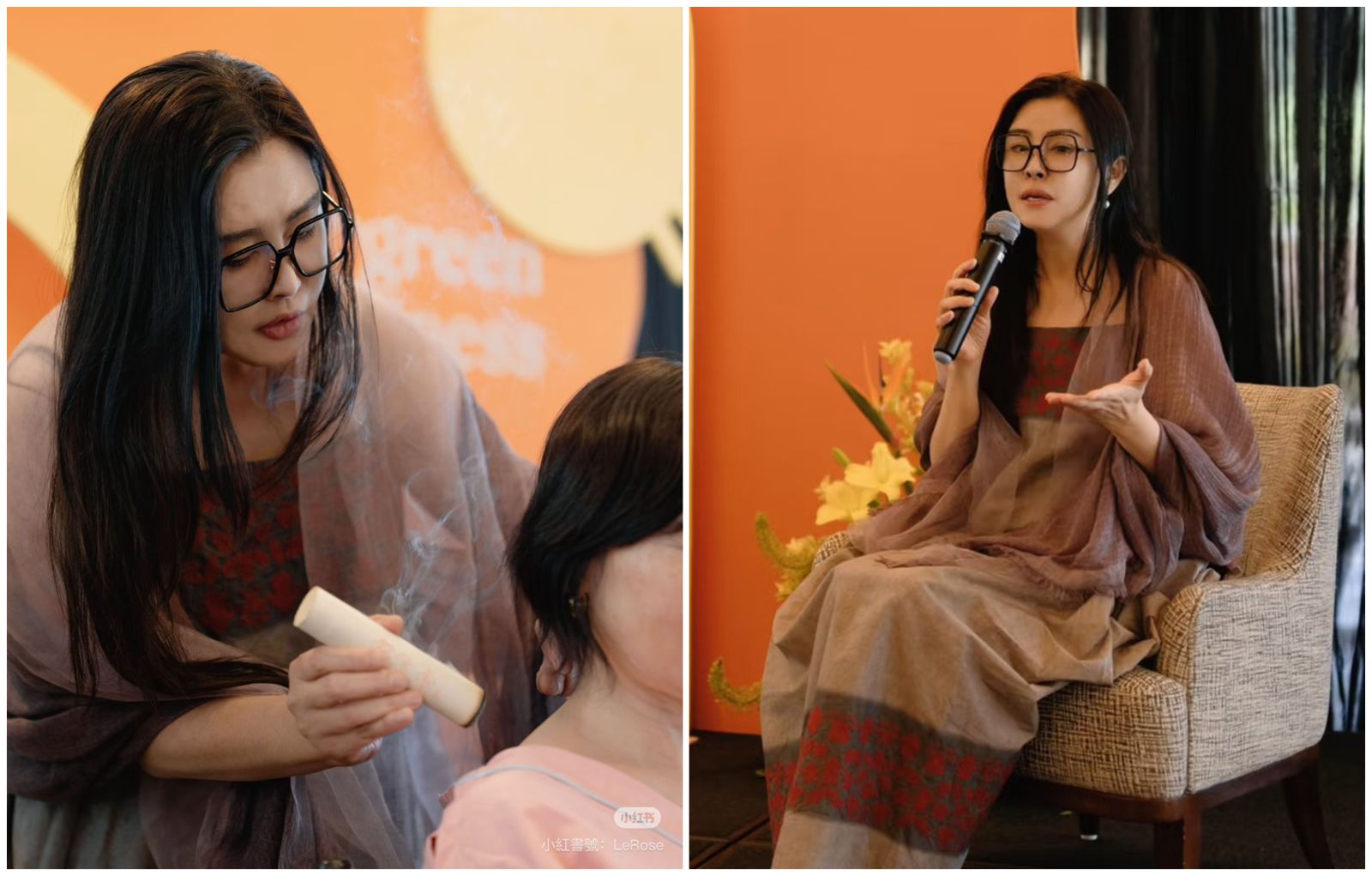 王祖賢今年將艾灸事業拓展至美國矽谷。（翻攝小紅書）