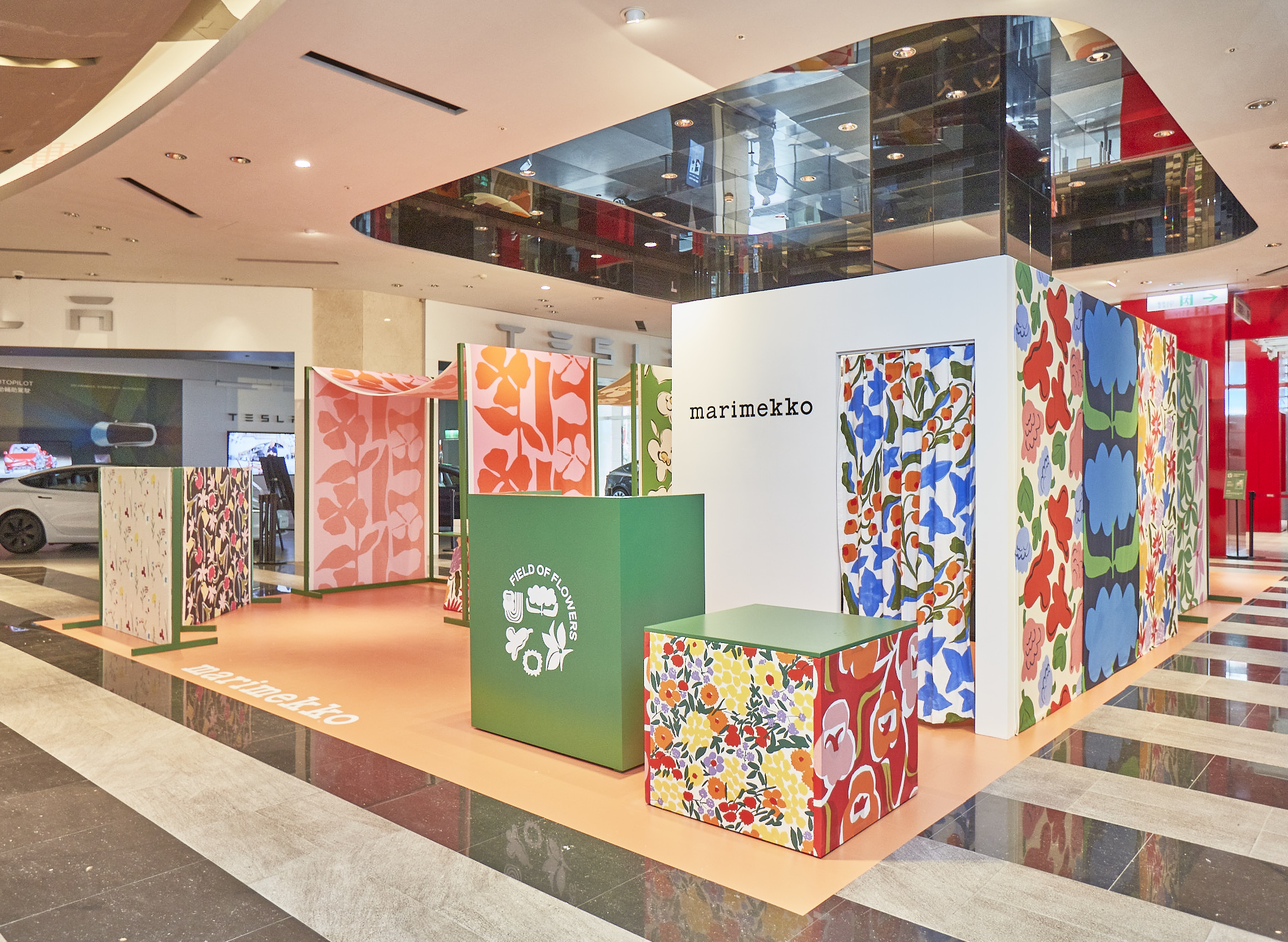 Marimekko在新光三越A11舉辦為期一週的《Field of Flowers 花間藝境》展覽。（俊思提供）