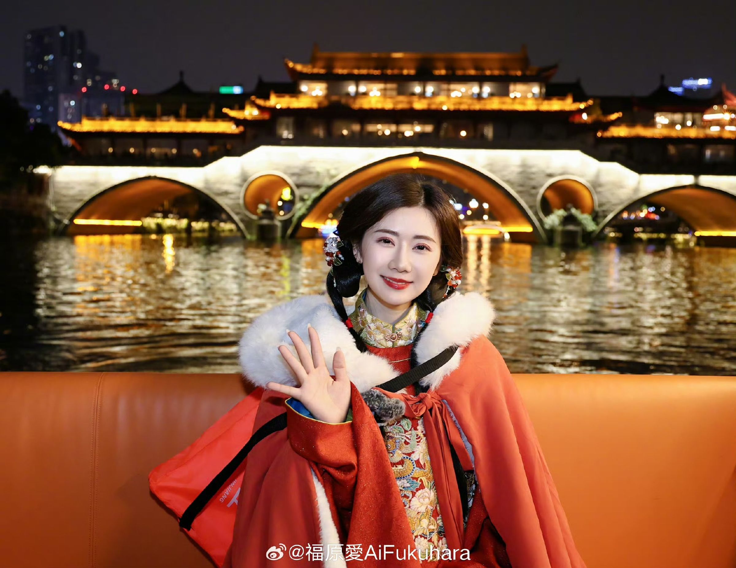 福原愛將事業重心放在中國大陸。(圖/翻攝自微博)