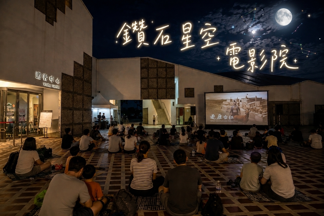 台江國家公園將於中秋前舉辦鑽石星空電影院活動,邀民眾體驗觀星。(台江國家公園管理處提供)