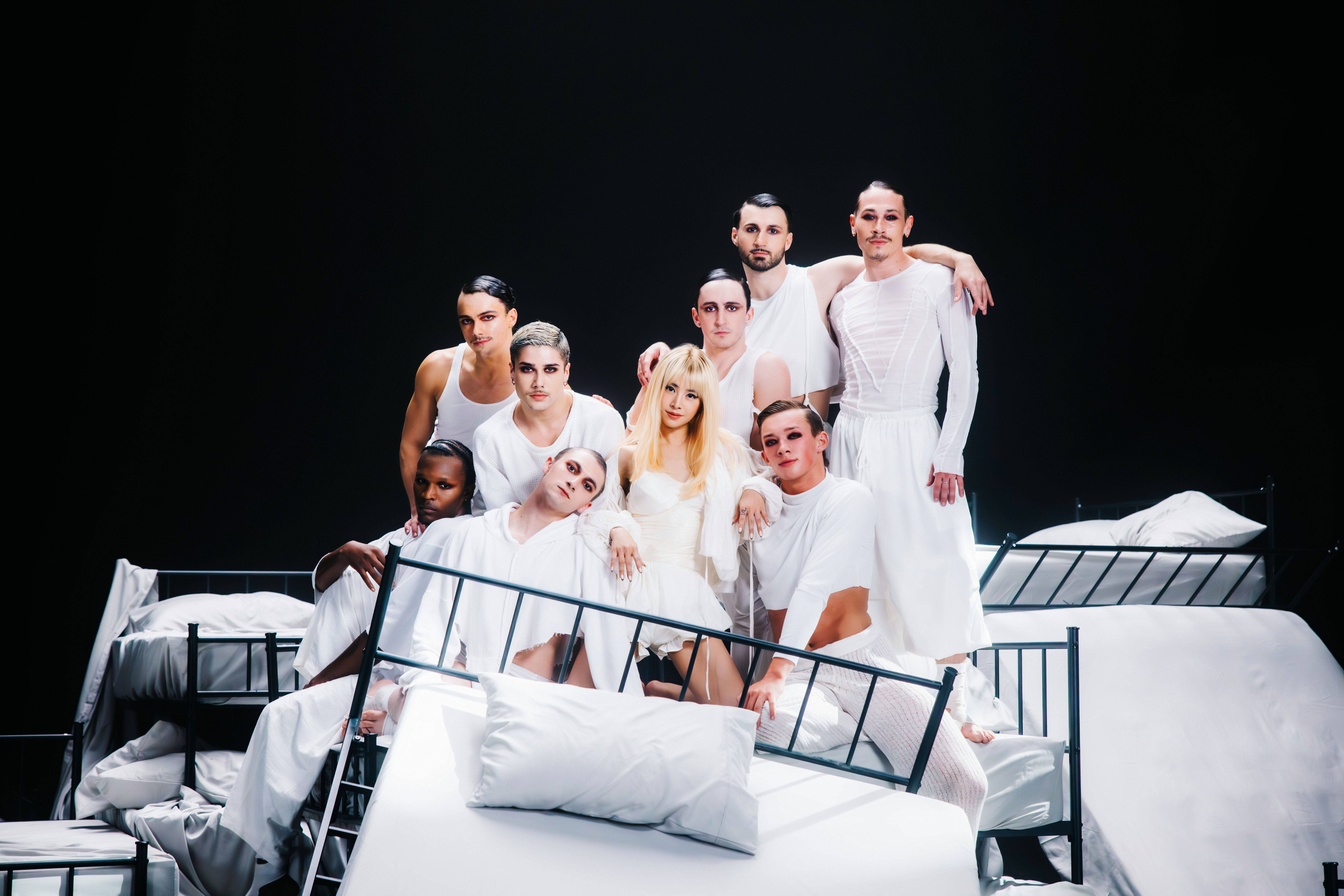 JOLIN提前抵達洛杉磯與團隊展開舞蹈排練。（凌時差音樂提供）