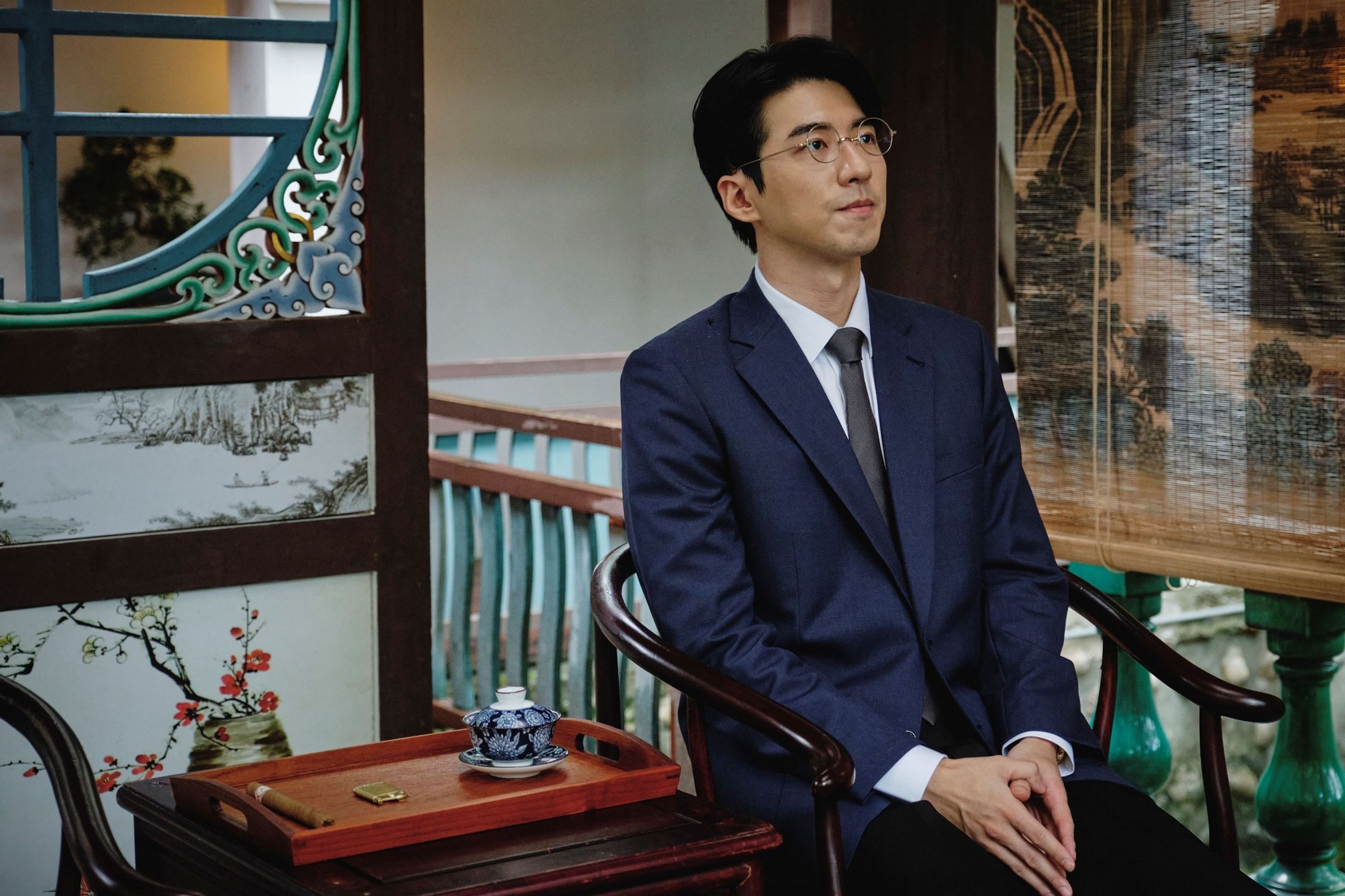 傅孟柏主演的時代劇《商魂》,是以台灣第一代企業家林燈為原形人物。(欣蘭企業提供)