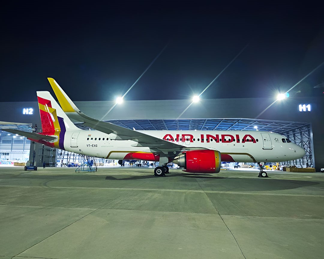 印度航空AI315班機今日中午自香港飛往印度新德里，途中機師疑似發現技術性問題，又折返回香港。示意圖，非當事班機。（翻攝印度航空臉書）