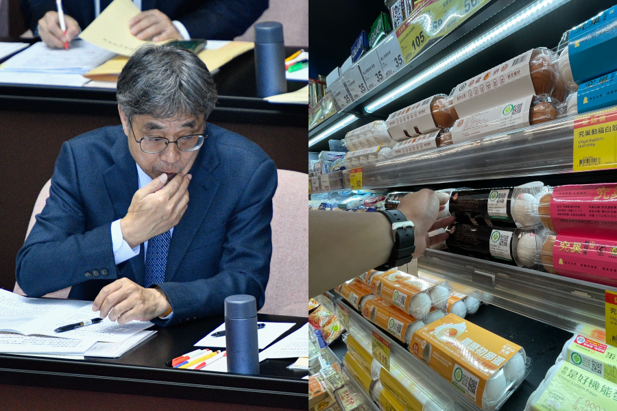 針對進口蛋爭議，監察院今列多項缺失糾正農業部，對此陳駿季稱會「虛心改進」。右圖為雞蛋示意圖。（示意圖，本刊資料照）