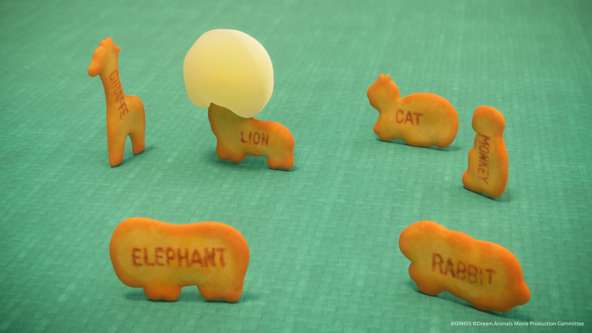 陪伴無數人成長的日本經典零食「愉快動物餅」如今變身動畫電影主角。（馬棋朵提供）