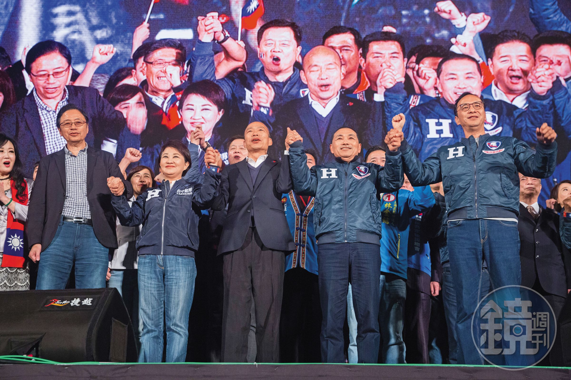 國民黨搶下725選情之夜凱道路權，有望復刻2020總統大選黨內要角團結催票場面。