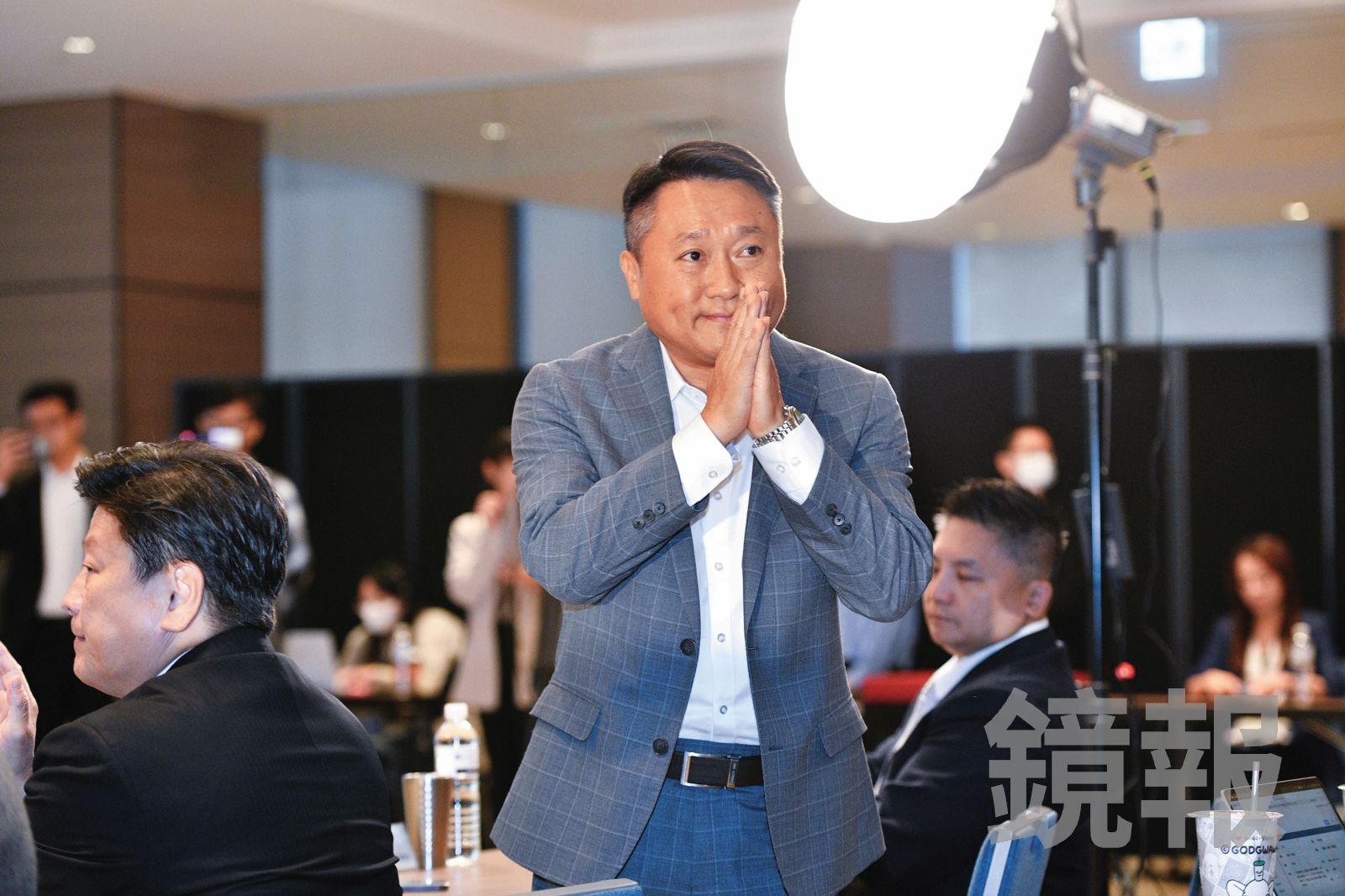 李哲華號稱藍營「勝選操盤手」，要如何處理藍白合備受關注。（鏡報李智為）