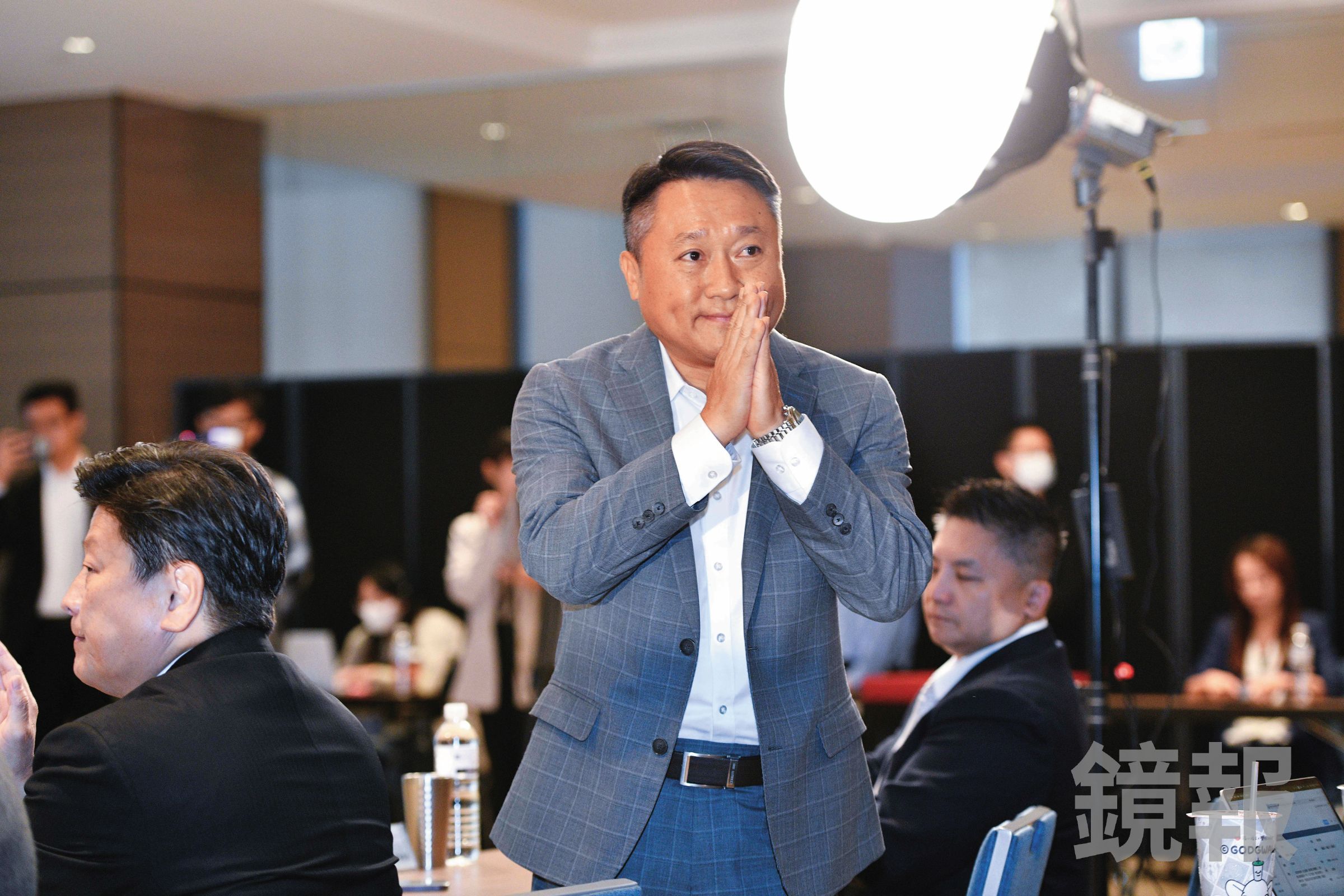 李哲華號稱藍營「勝選操盤手」,要如何處理藍白合備受關注。(鏡報李智為)