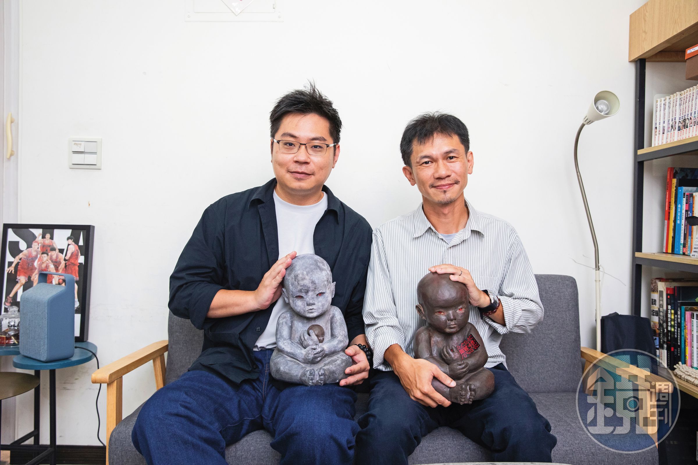 首度擔任電影編導的解孟儒(左)與攝影指導陳麒文(右)都有豐富的恐怖電影工作經驗。