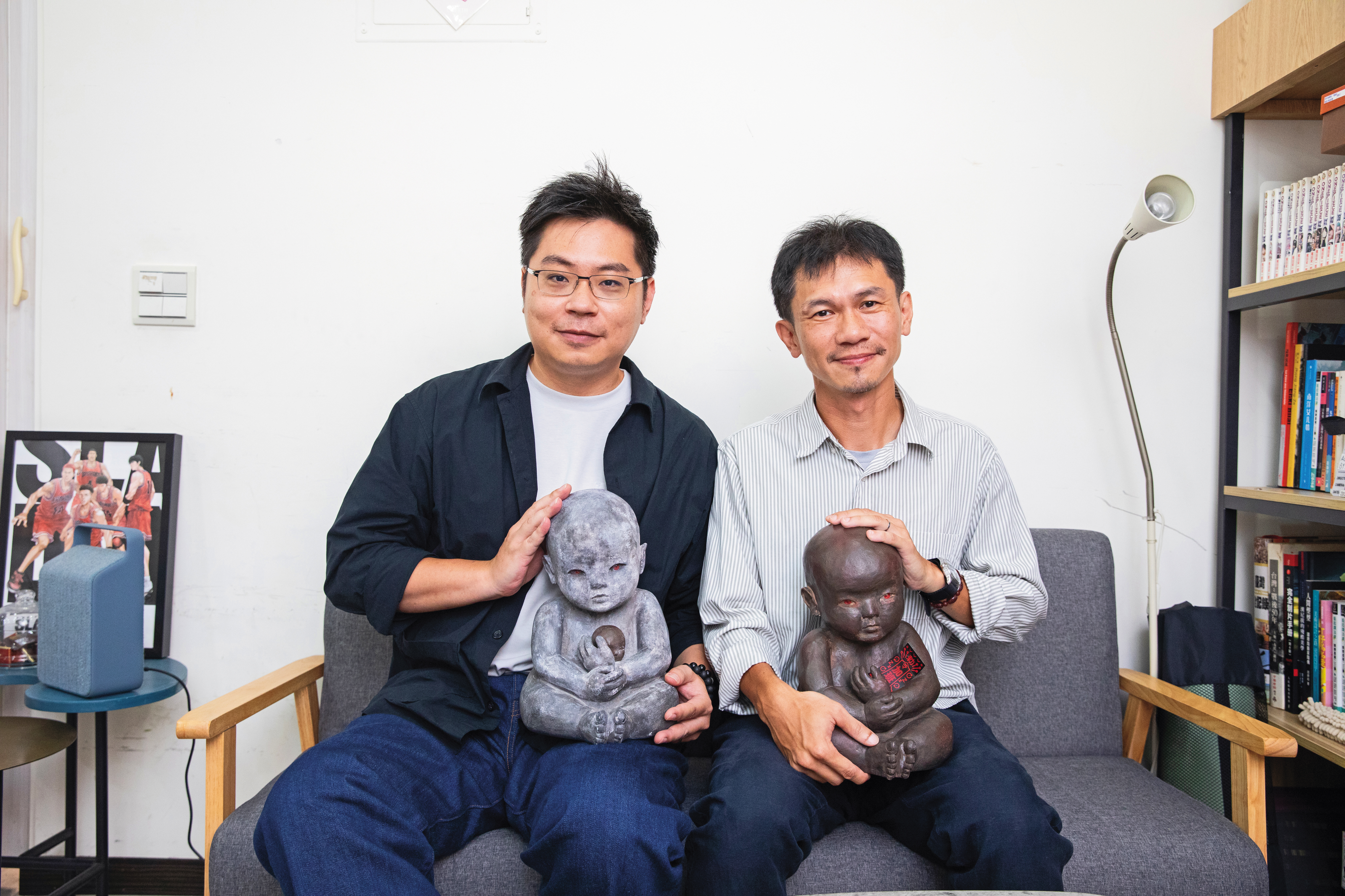 首度擔任電影編導的解孟儒（左）與攝影指導陳麒文（右）都有豐富的恐怖電影工作經驗。