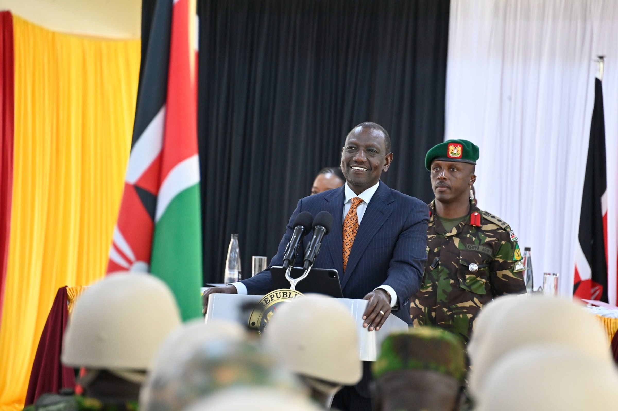 肯亞總統魯托批評抗議者的犯罪行為危害國家安全。(翻攝自@WilliamsRuto X)