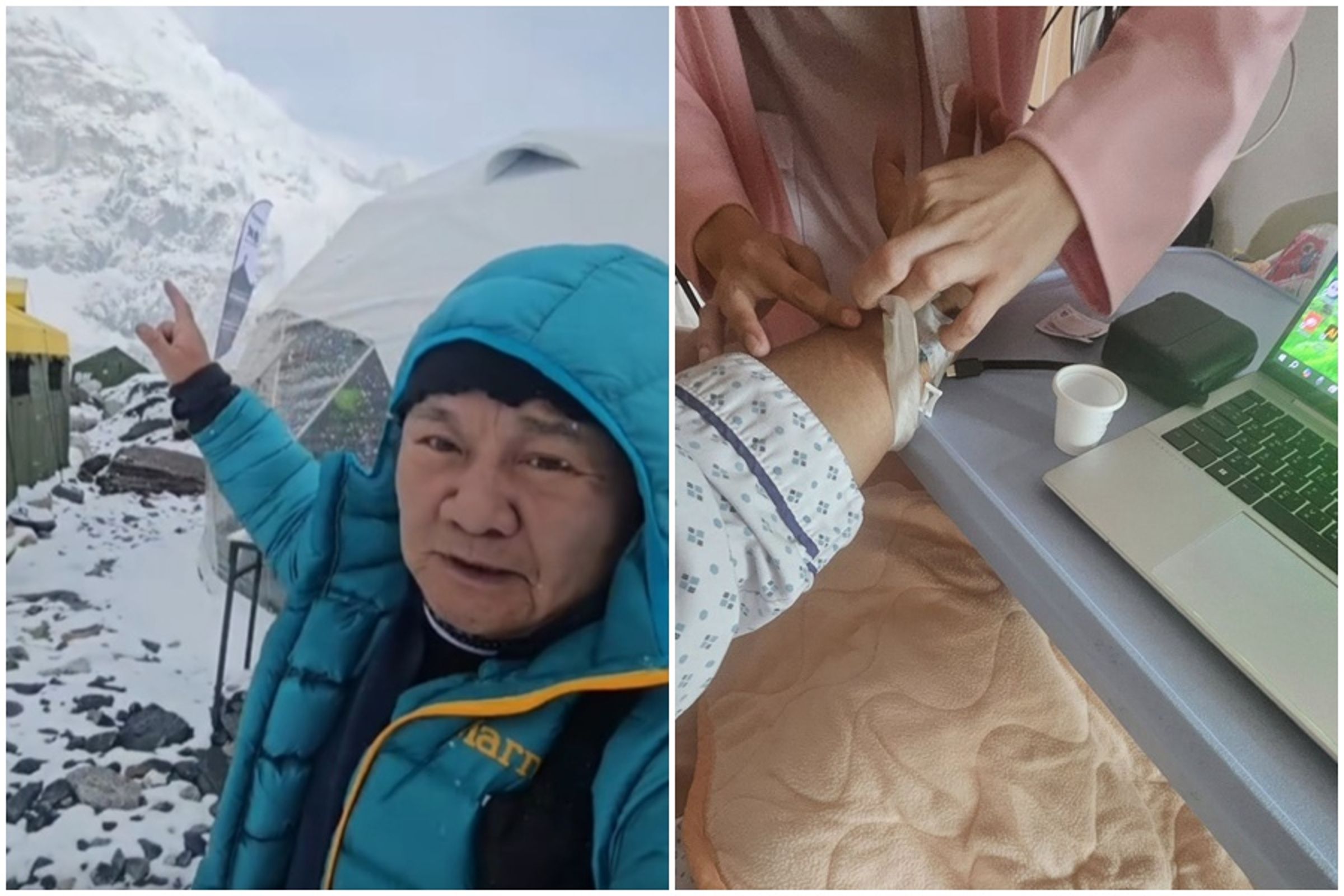 資深主播眭澔平日前以65歲高齡攀登聖母峰氣喘吁吁,後因高山症引發腦水腫回台治療。(翻攝自眭澔平臉書)