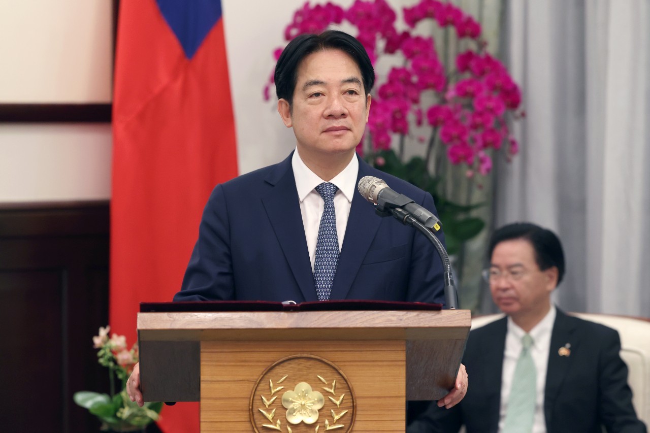 對於香港民主派人士遭中共政府重判，總統府發聲明譴責。（總統府提供）