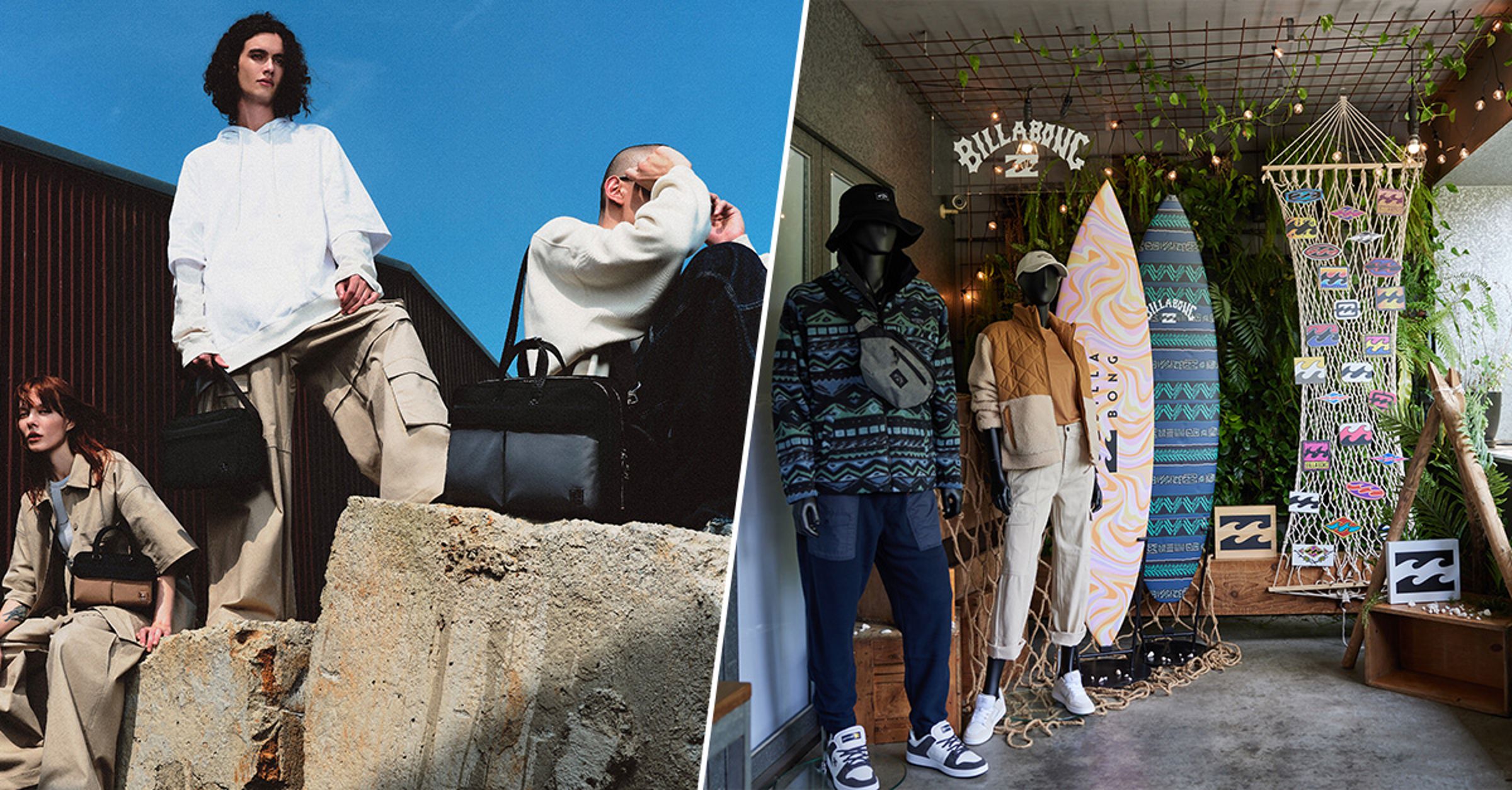 PORTER INTERNATIONAL推出MATCH系列,為街頭潮流投下震撼彈;而BILLABONG 50週年ADVENTURE DIVISION戶外探險系列。