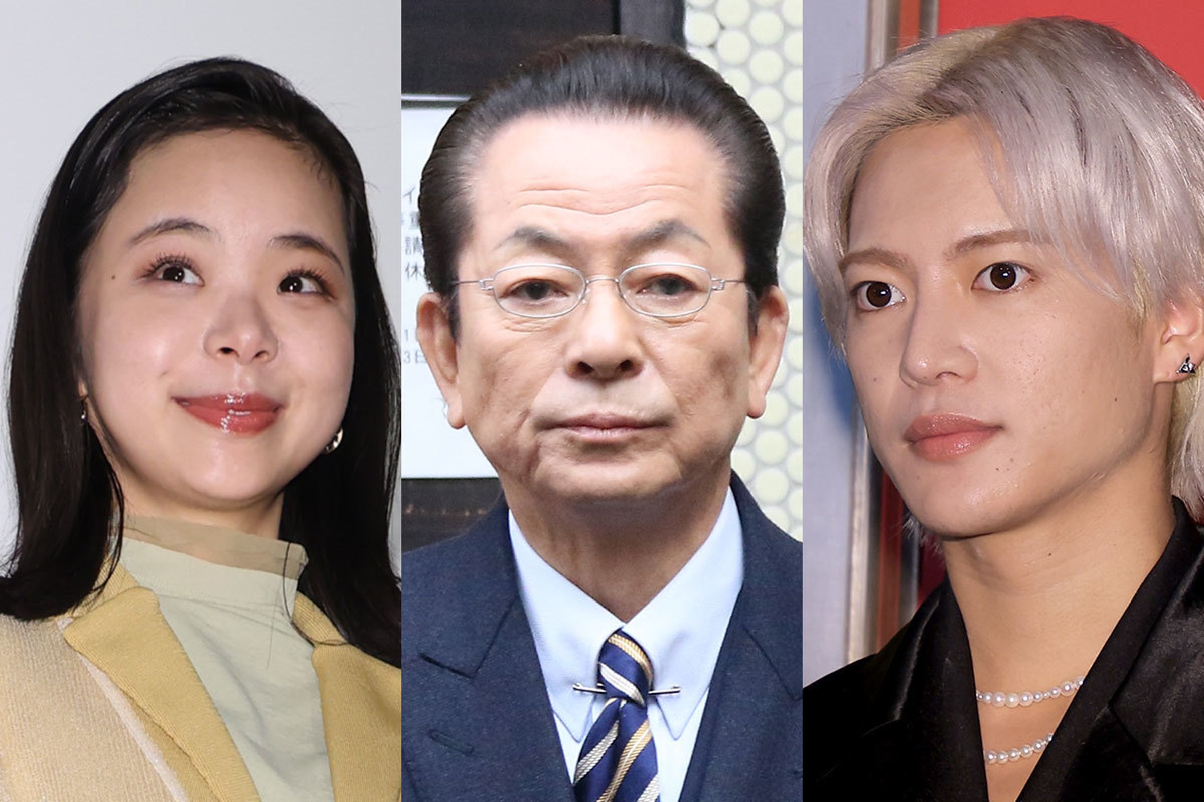 三山凌輝（右）與日本女星趣里傳出婚訊在即，卻爆出與多名女性的糾紛，形象重挫；女方家長是大咖男星水谷豐（中）。（翻攝網路）