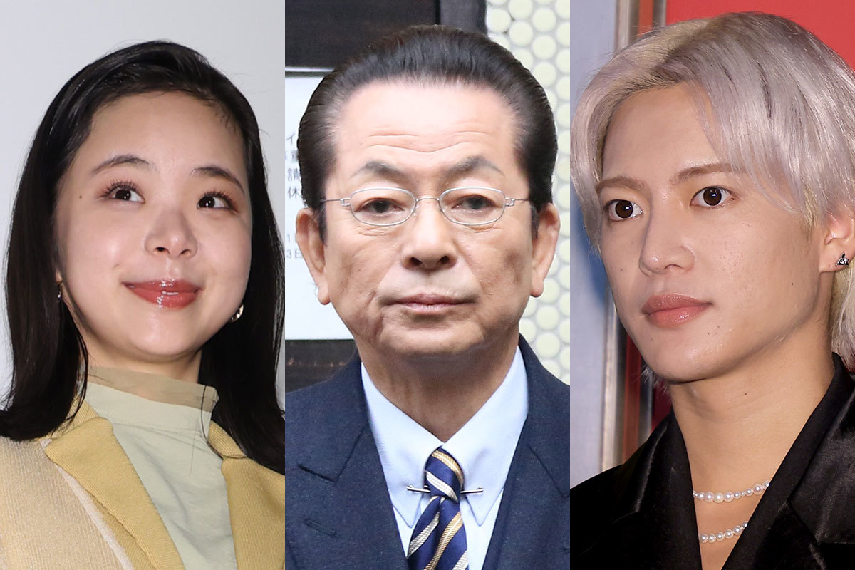 三山凌輝（右）與日本女星趣里傳出婚訊在即，卻爆出與多名女性的糾紛，形象重挫；女方家長是大咖男星水谷豐（中）。（翻攝網路）