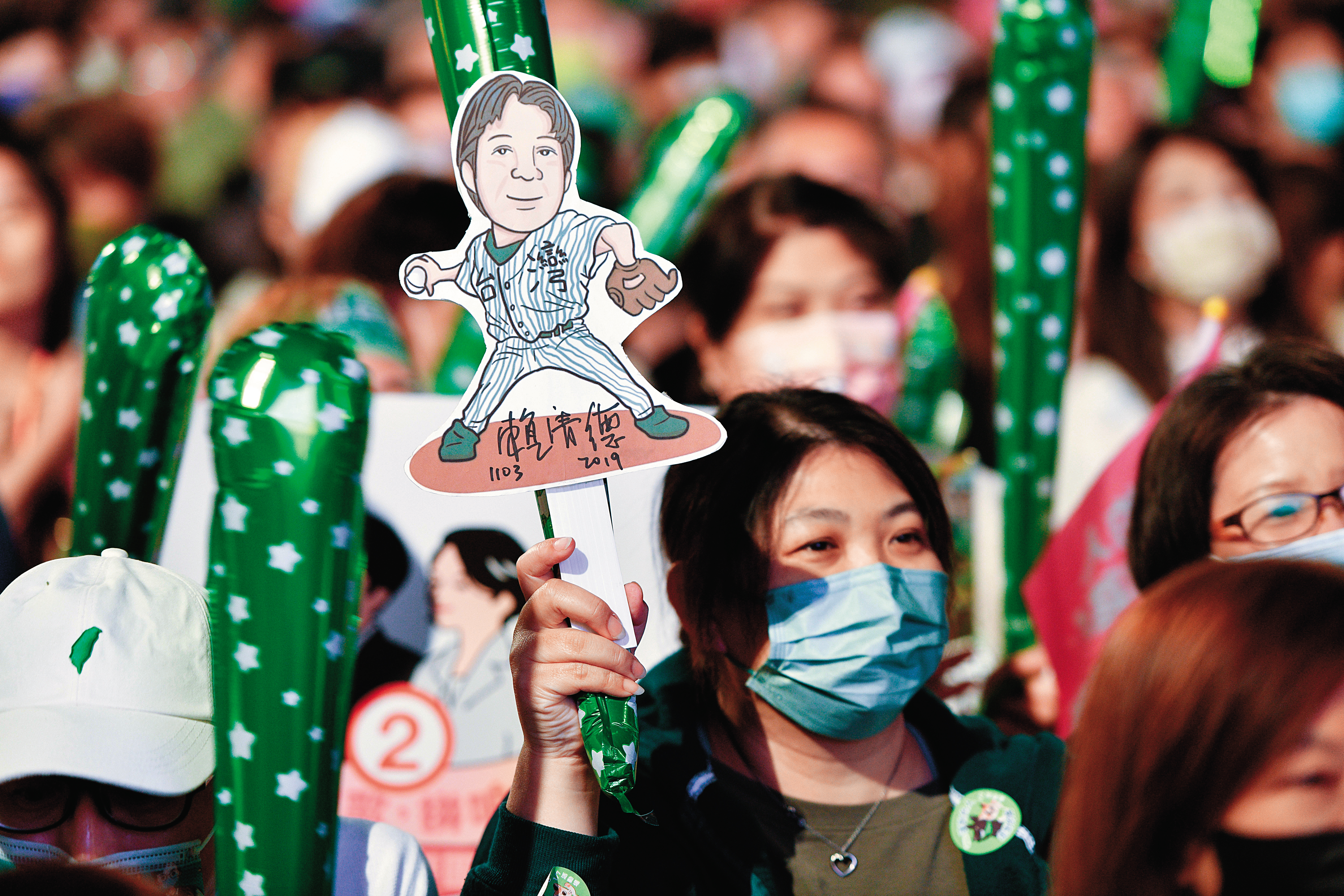 賴清德喜愛的棒球運動,也成為此次選戰文宣主軸之一。