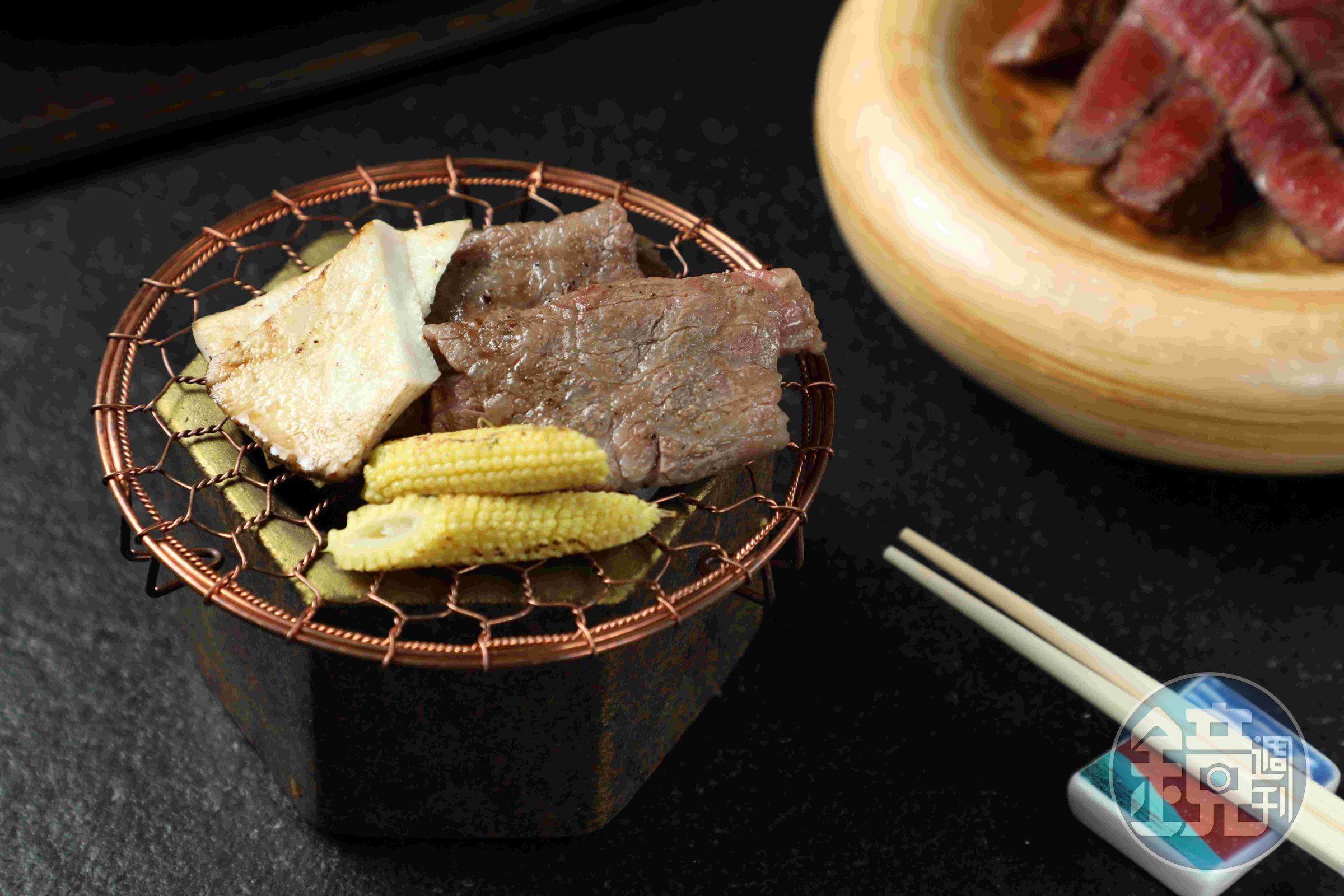 鹽味腿三角吃起來意外清爽。