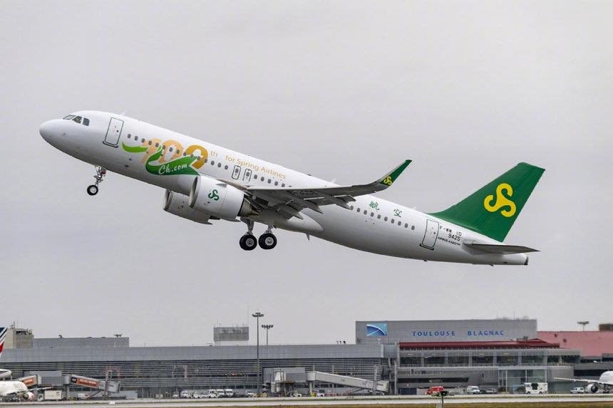 中國廉價航空春秋航空不再接受中華民國護照購買境外航班機票。（翻攝自春秋航空臉書）