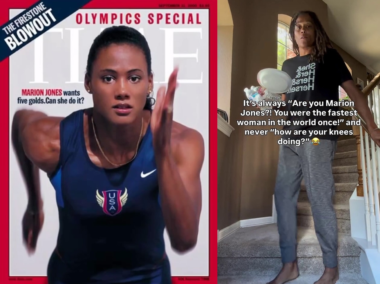 曾被譽為「世界上跑得最快的女人」的美國田徑女王瑪莉安瓊斯曾登時代雜誌封面，如今卻飽受罕病折磨。（翻攝自Marion Jones IG）