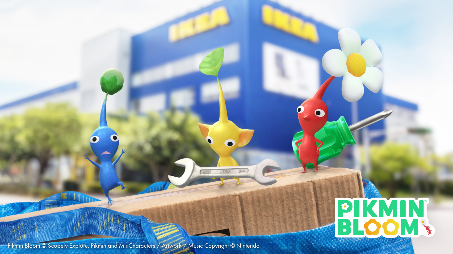 手機遊戲《Pikmin Bloom》官方宣佈將於8月1日至8月31日期間與台灣IKEA展開合作。（翻攝自Pikmin Bloom官網）